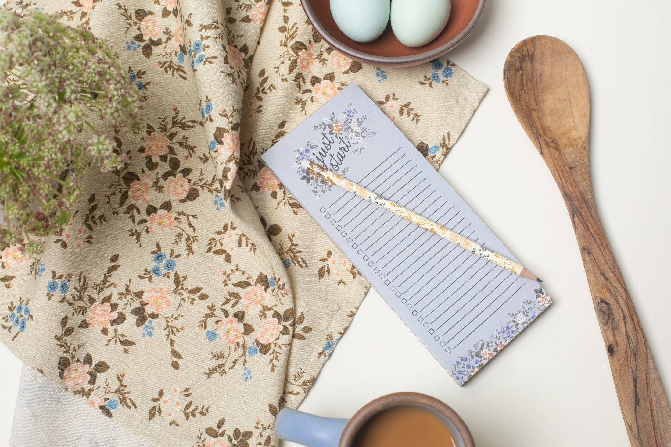 Flowerie Kitchen & Dining Afternoon Sonnet Tea Towel