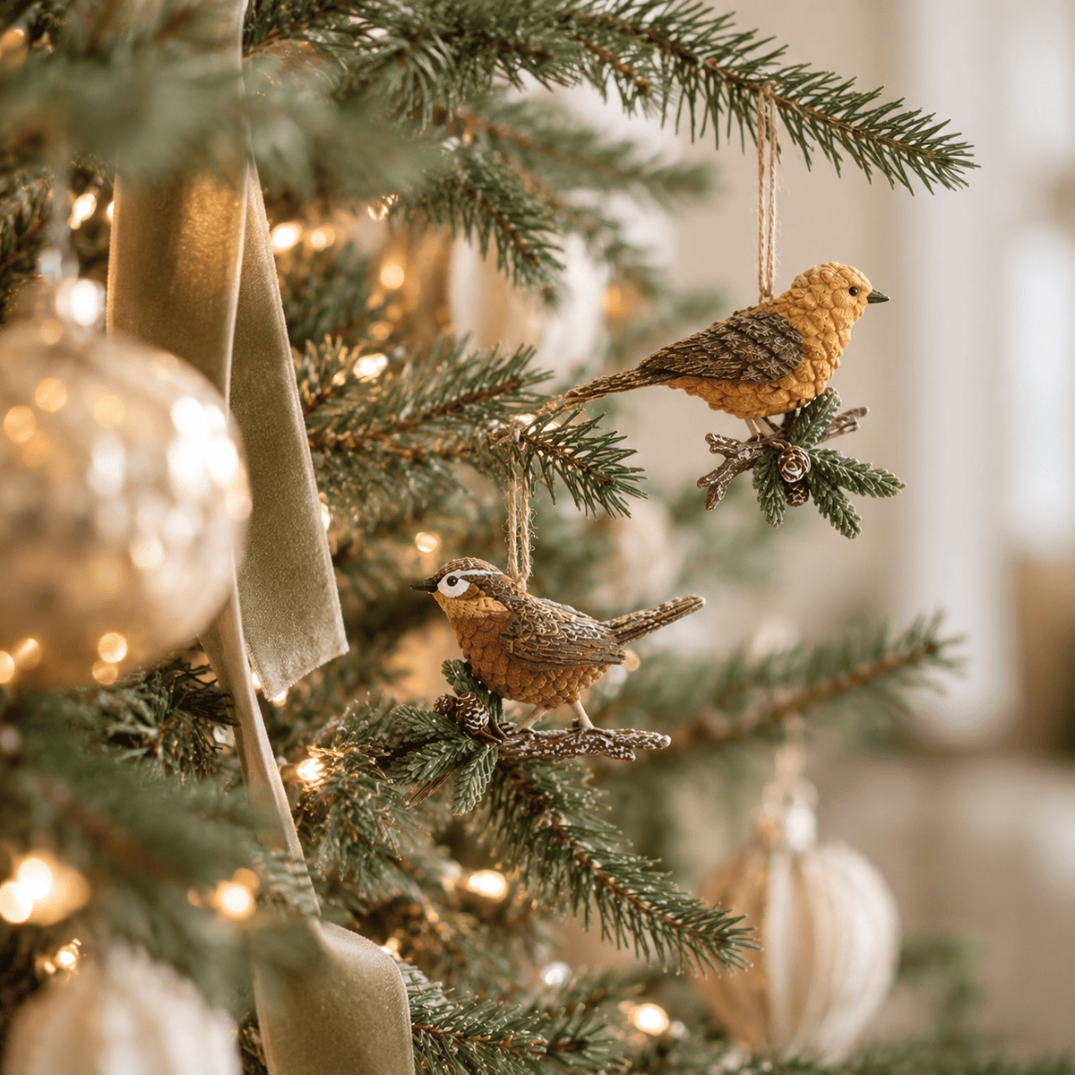 Kurt S. Adler, Inc. SHOP Bird on Pine Branch Christmas Ornament