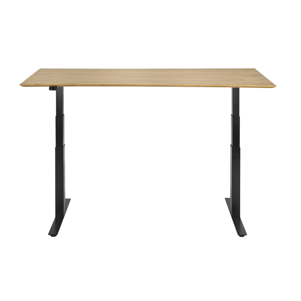 Ethnicraft Furniture 55.5" x 28" / Oak / Black Bok Adjustable Desk