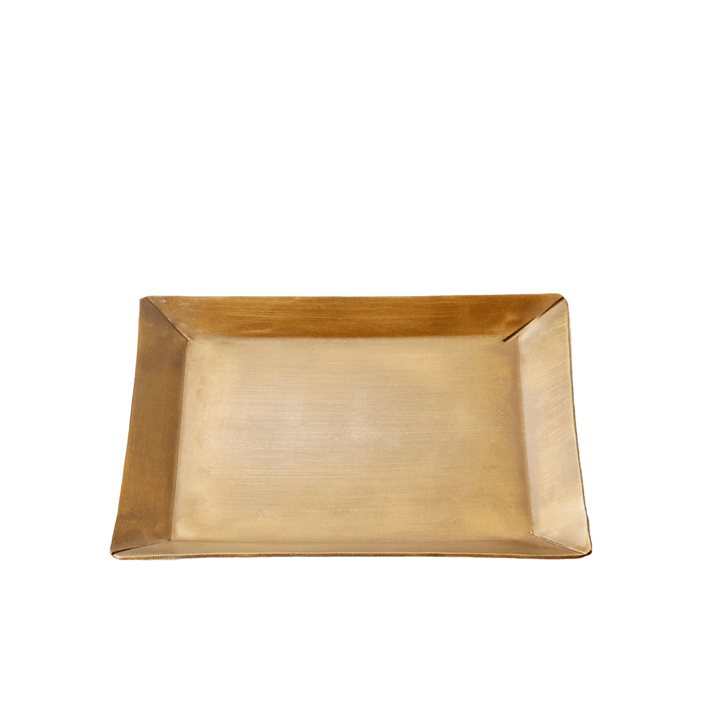 Fog Linen Work Kitchenware Brass Rectangular Plate