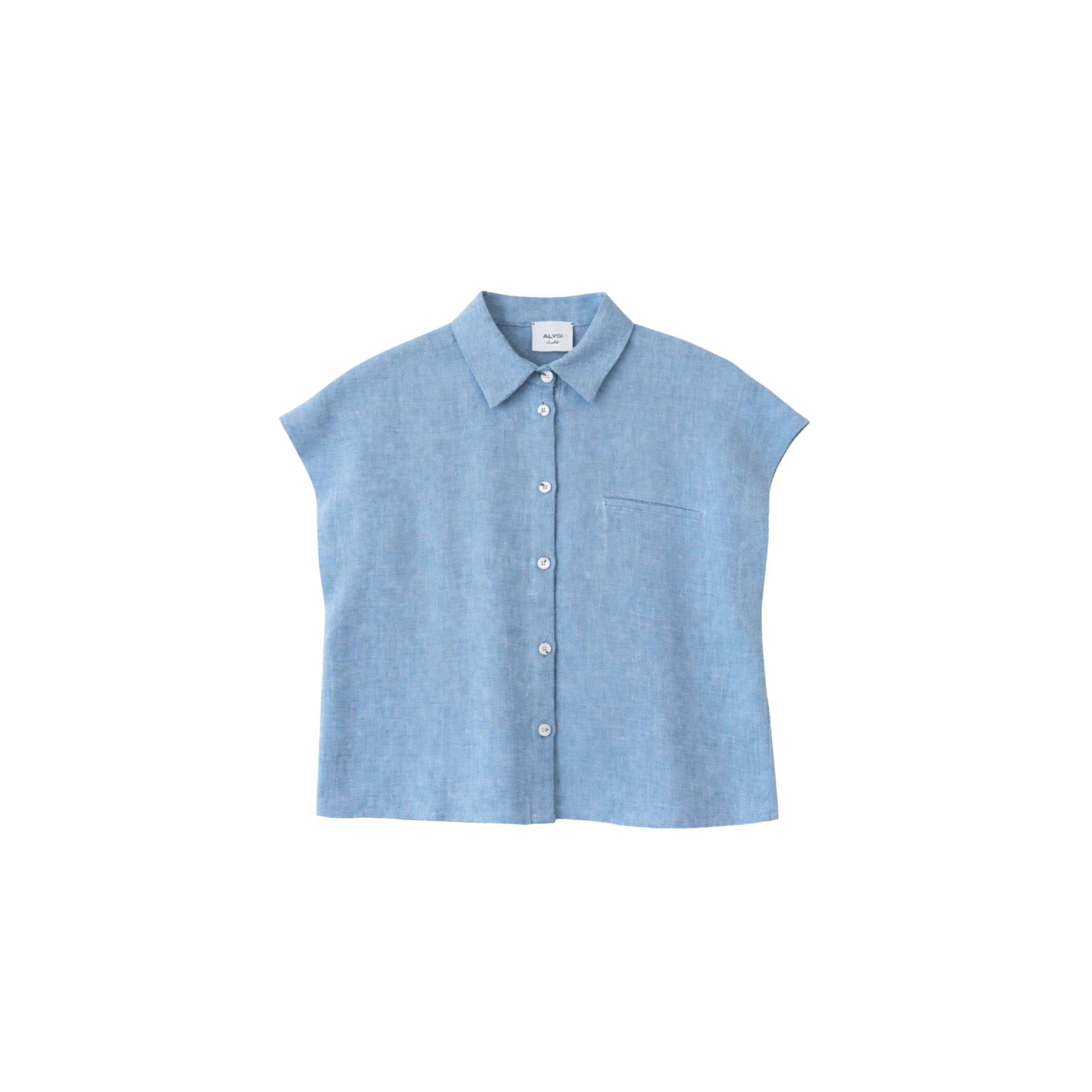 Alysi SHOP Camicia Linen Cropped Shirt