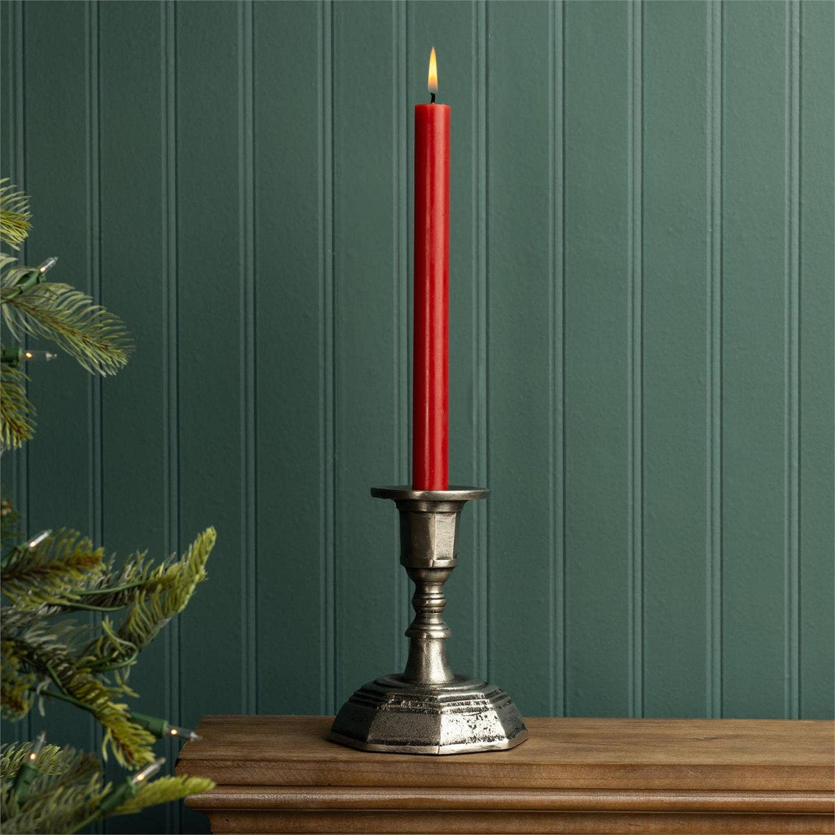 Audrey's Home & Gift SHOP Candle Holder, Antiqued Pewter Finish