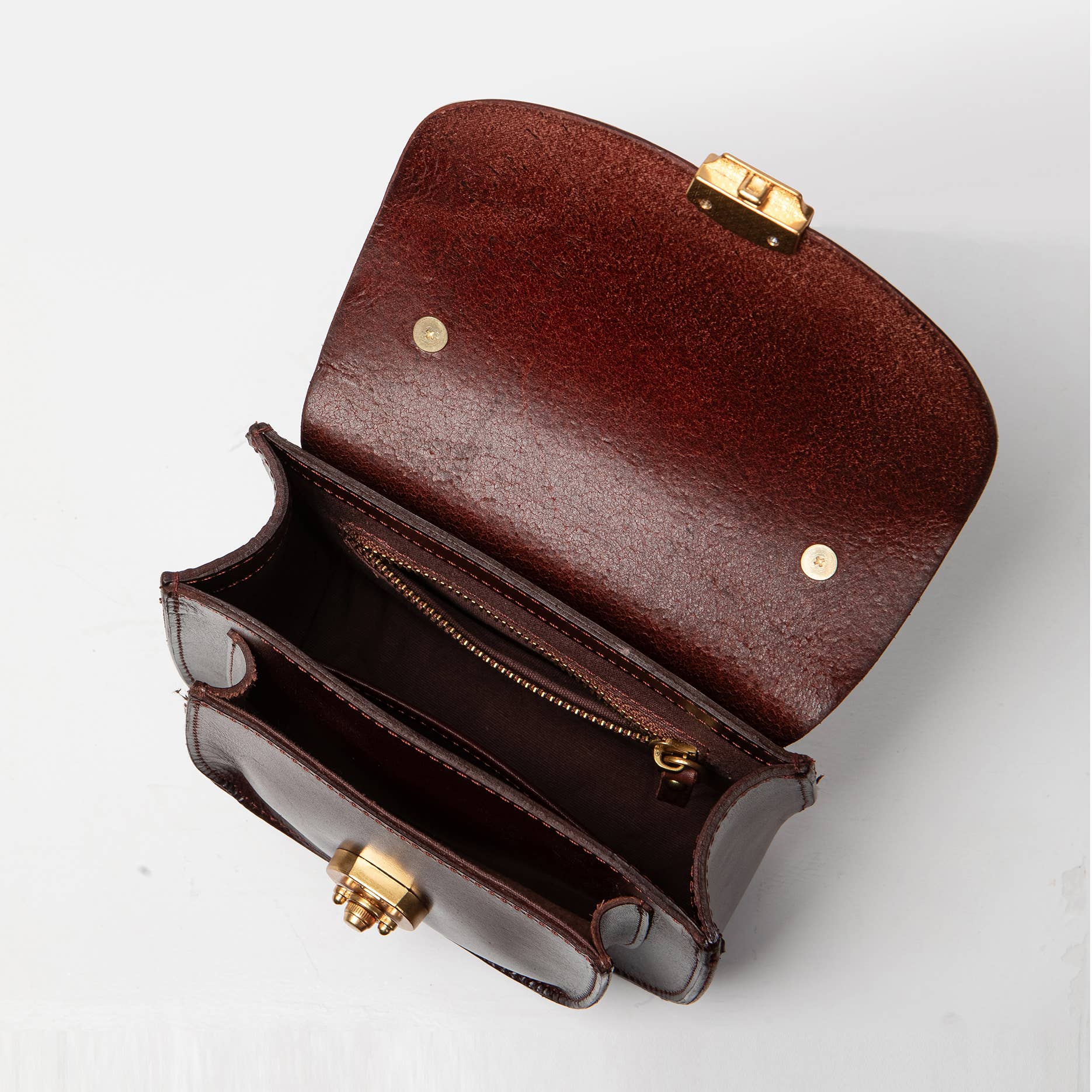 UPPDOO SHOP Chestnut Mini Saddle Bag
