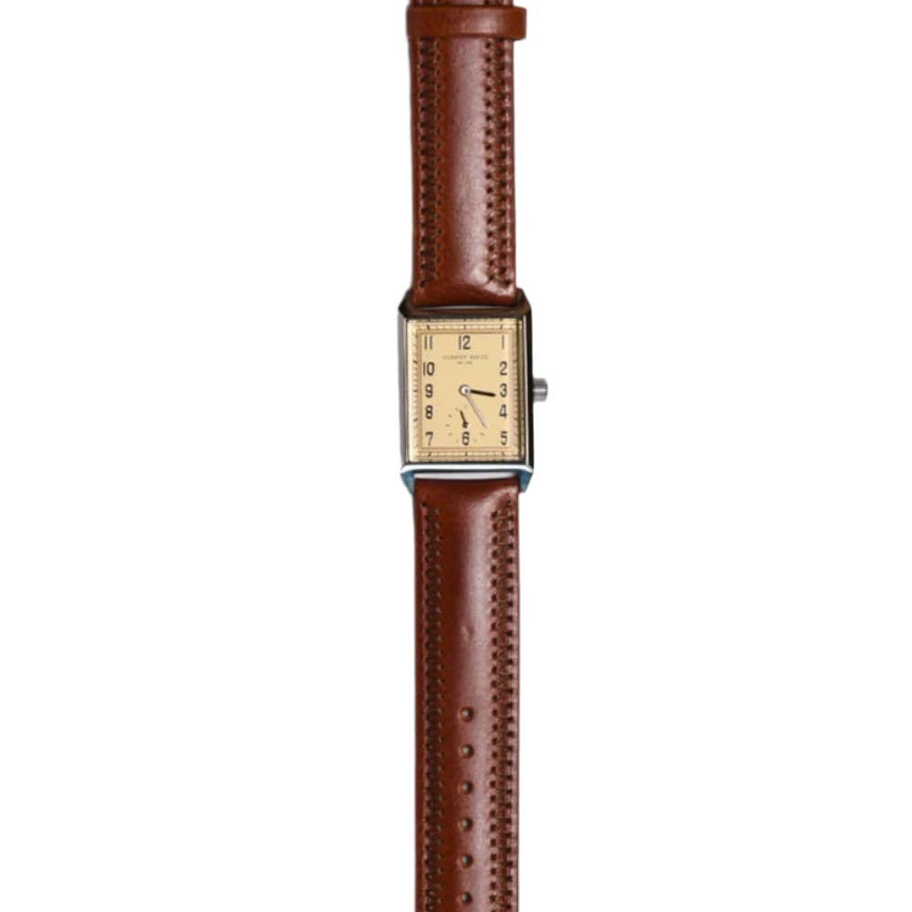 Curated Basics Accessory Brown Classic Rectangular Watch