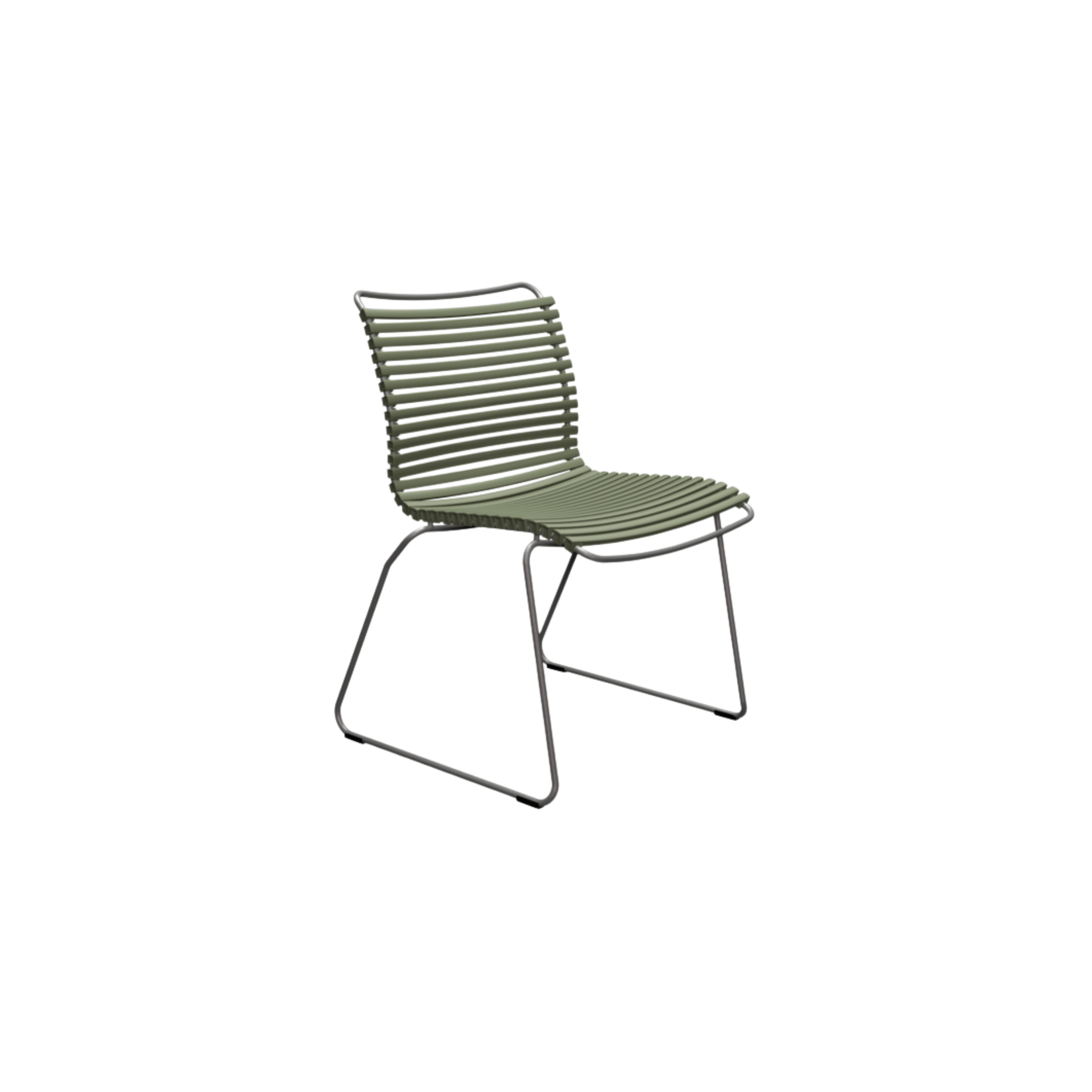 HOUE SHOP Olive Green Click Dining Chair Without Armrest