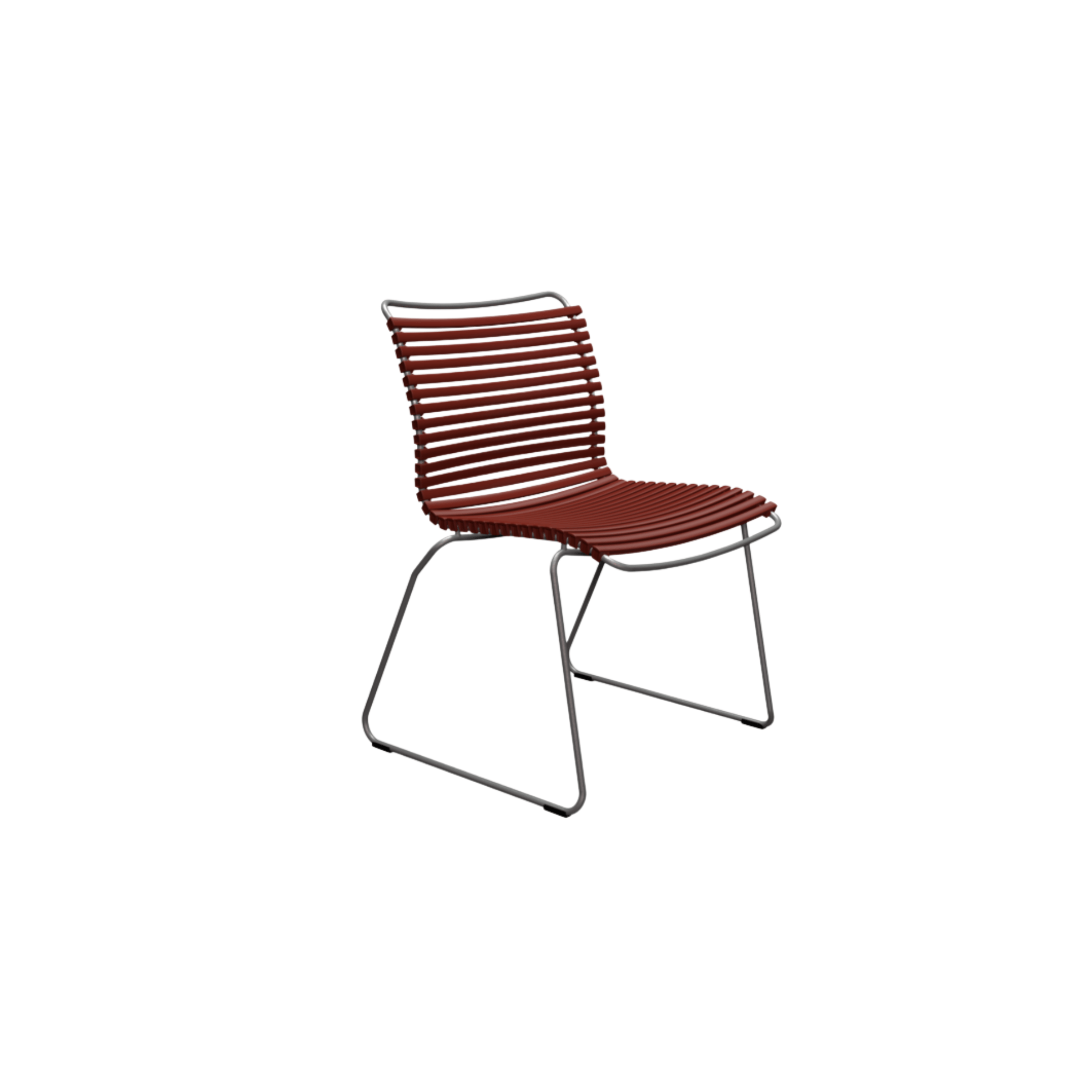 HOUE SHOP Red Click Dining Chair Without Armrest