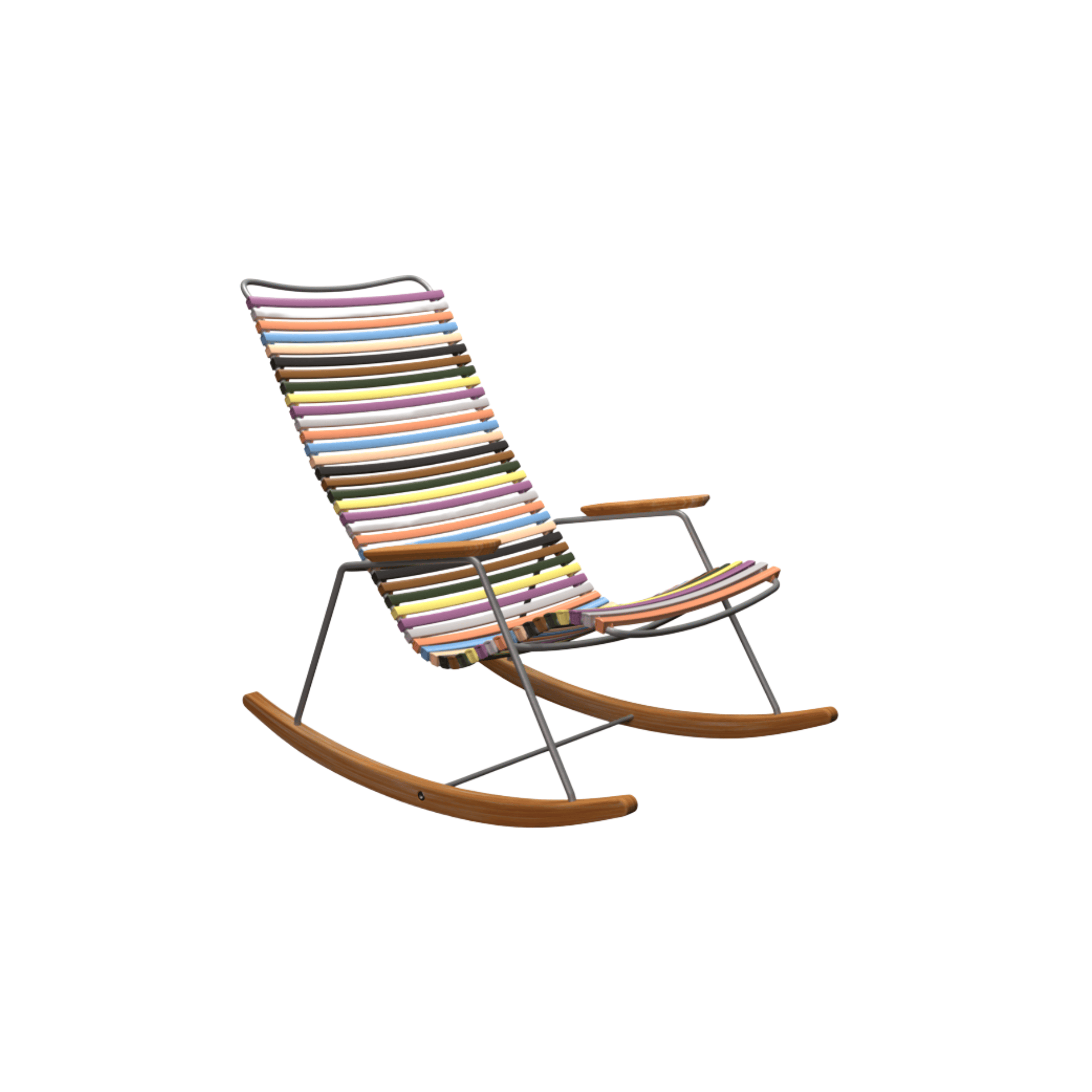 HOUE SHOP Multi Color 1 Click Rocking Chair