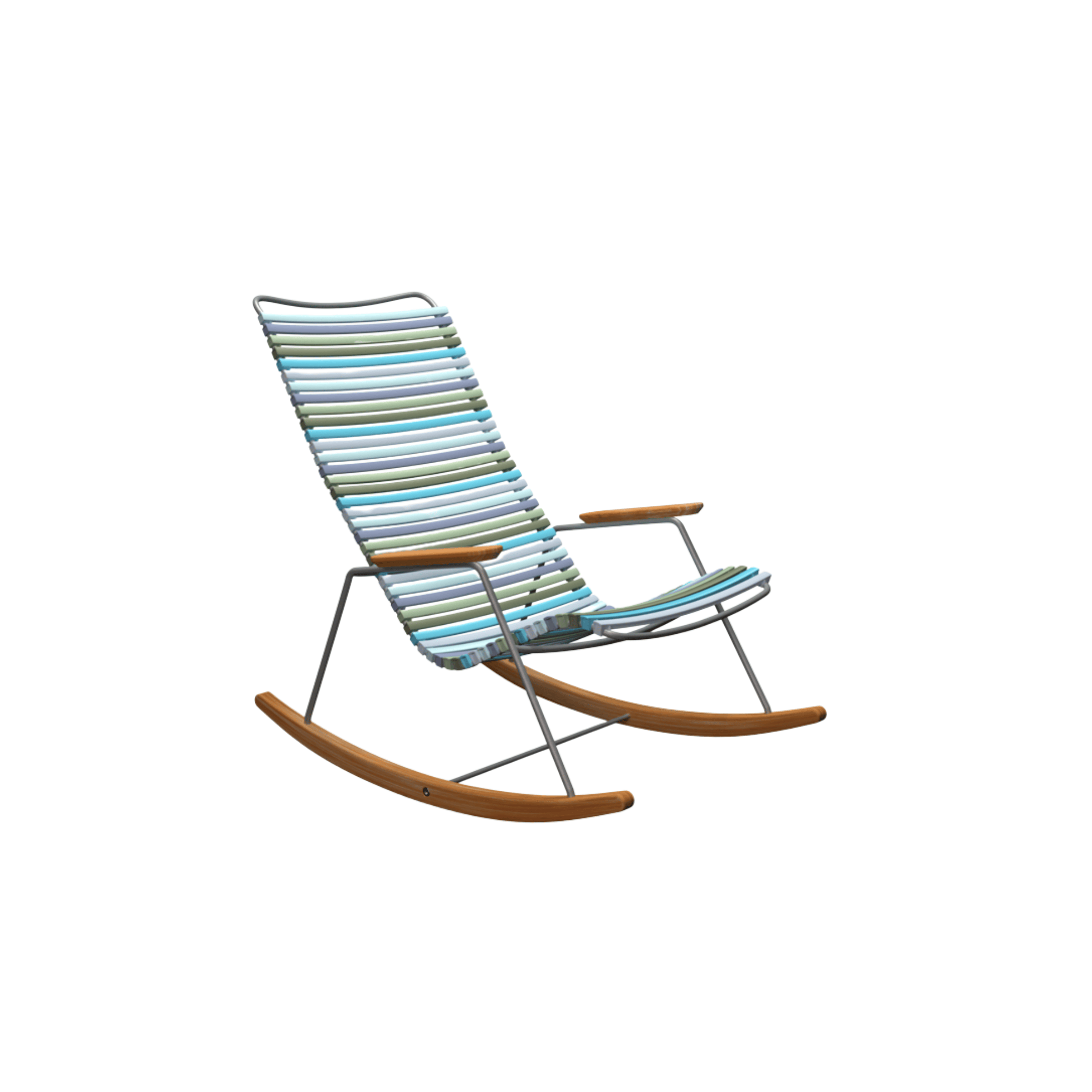 HOUE SHOP Multi Color 2 Click Rocking Chair