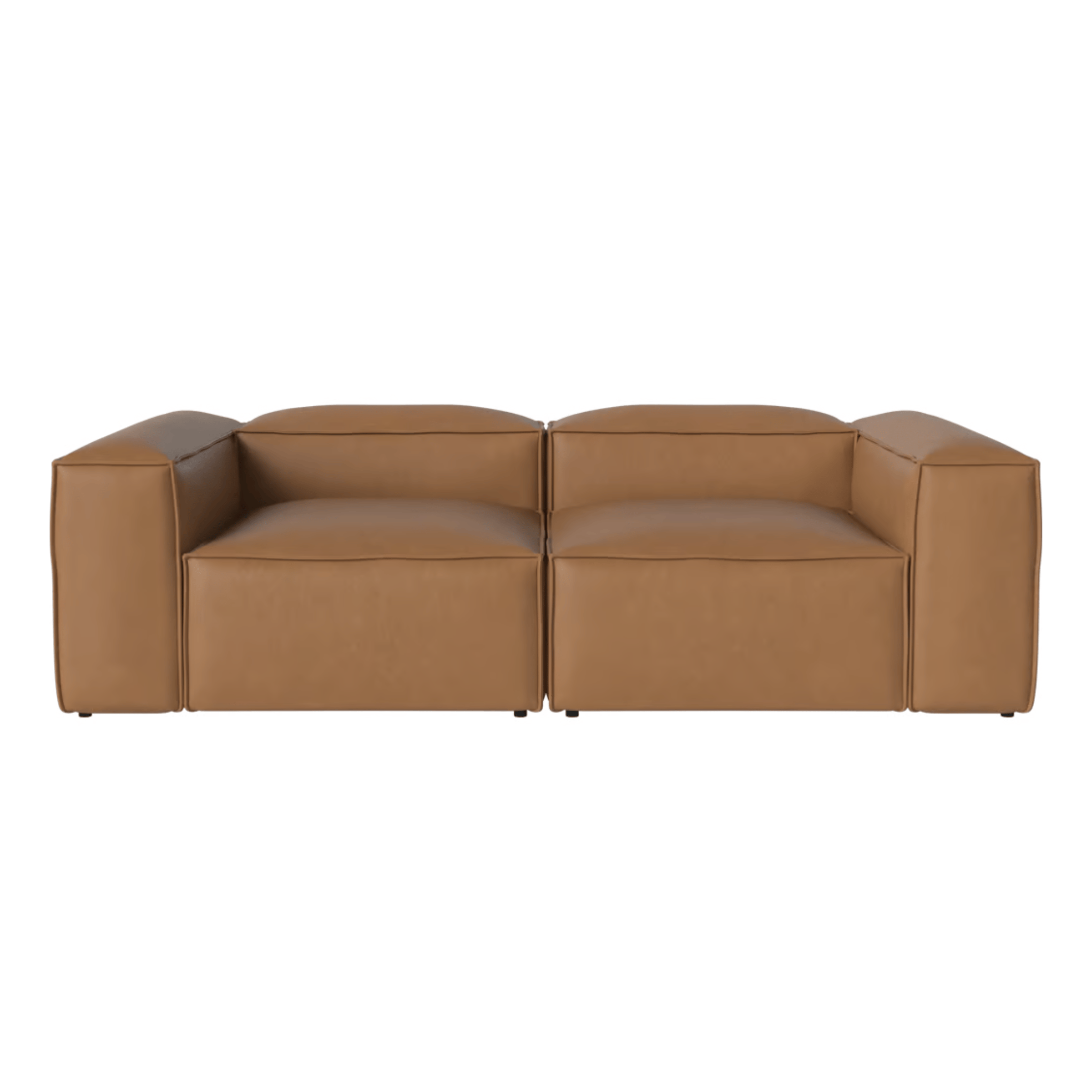 Bolia SHOP 47 inches / Small Corner / Sydney Cognac Cosima Two Unit Sofa