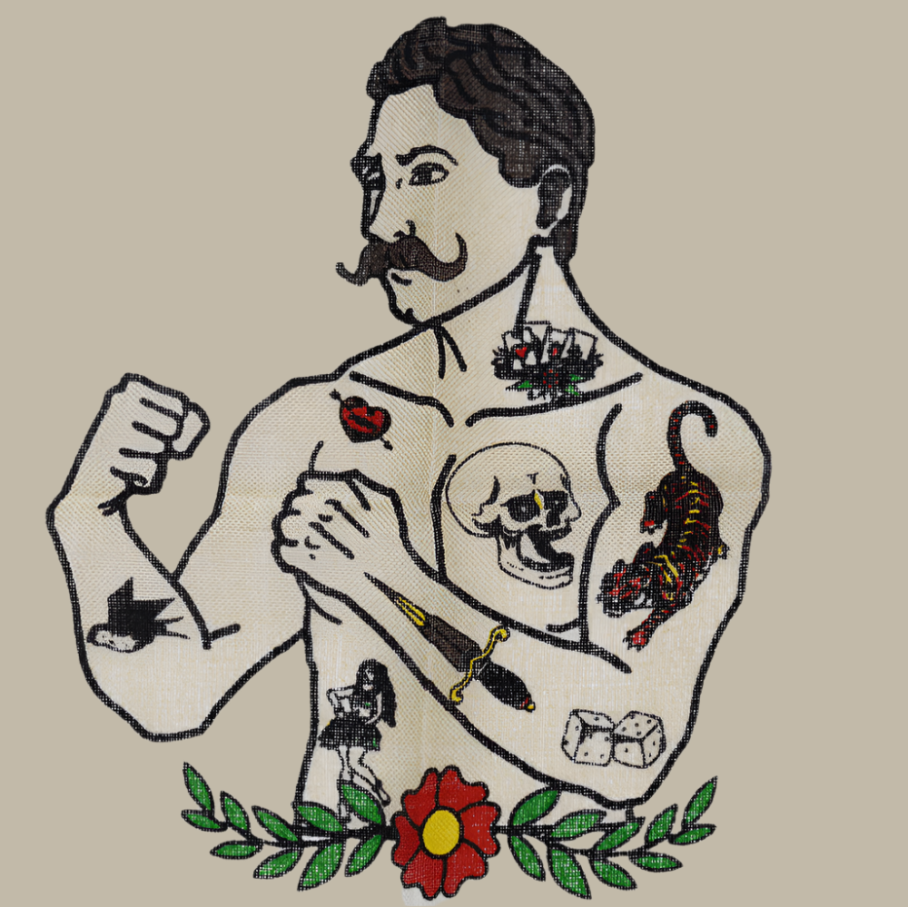 Curated Basics Curated Basics - Tattoo Warrior 100% Wool Bandana