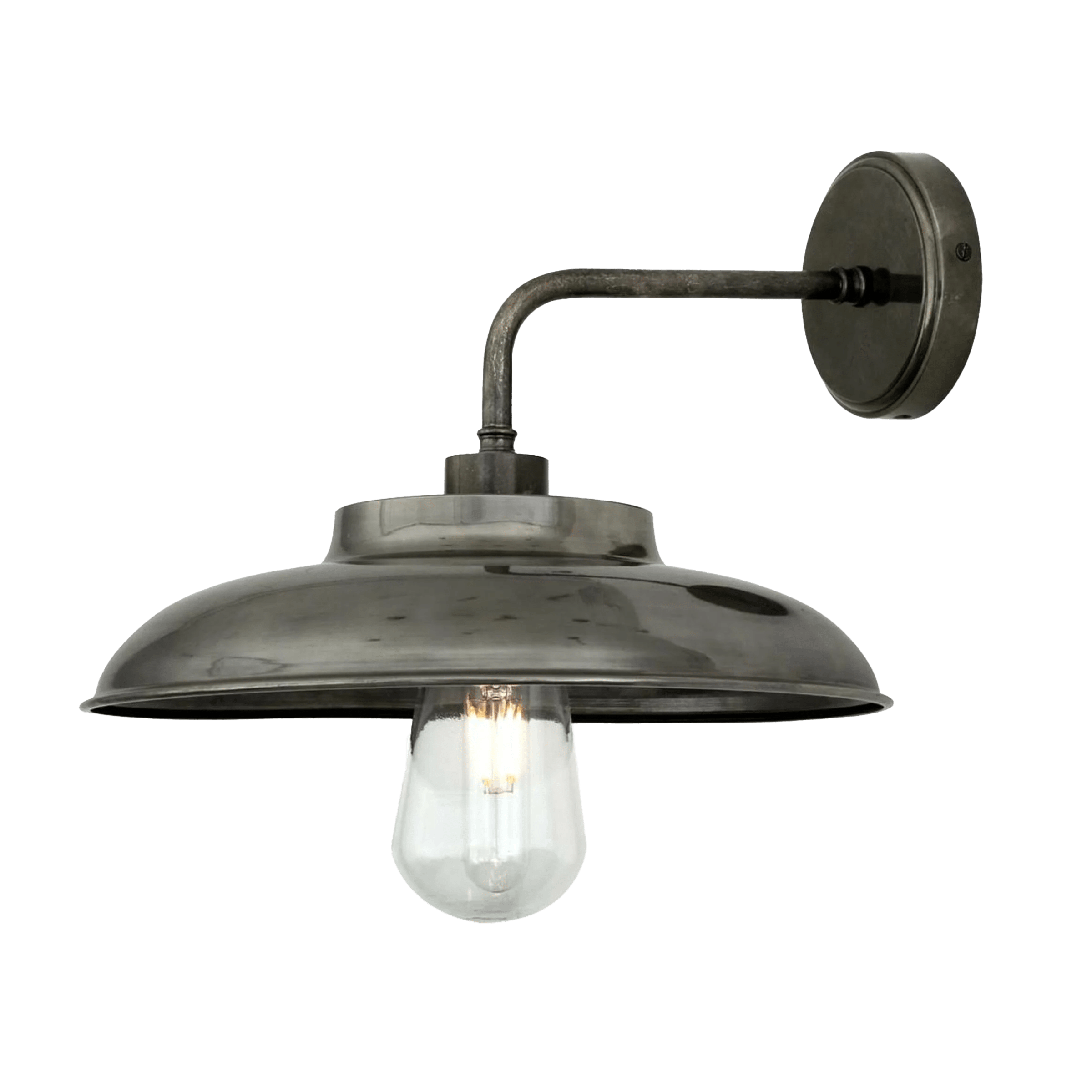 Mullan Lighting Lighting Antique Silver (Indoor Only) / Clear Darya Outdoor Wall Sconce