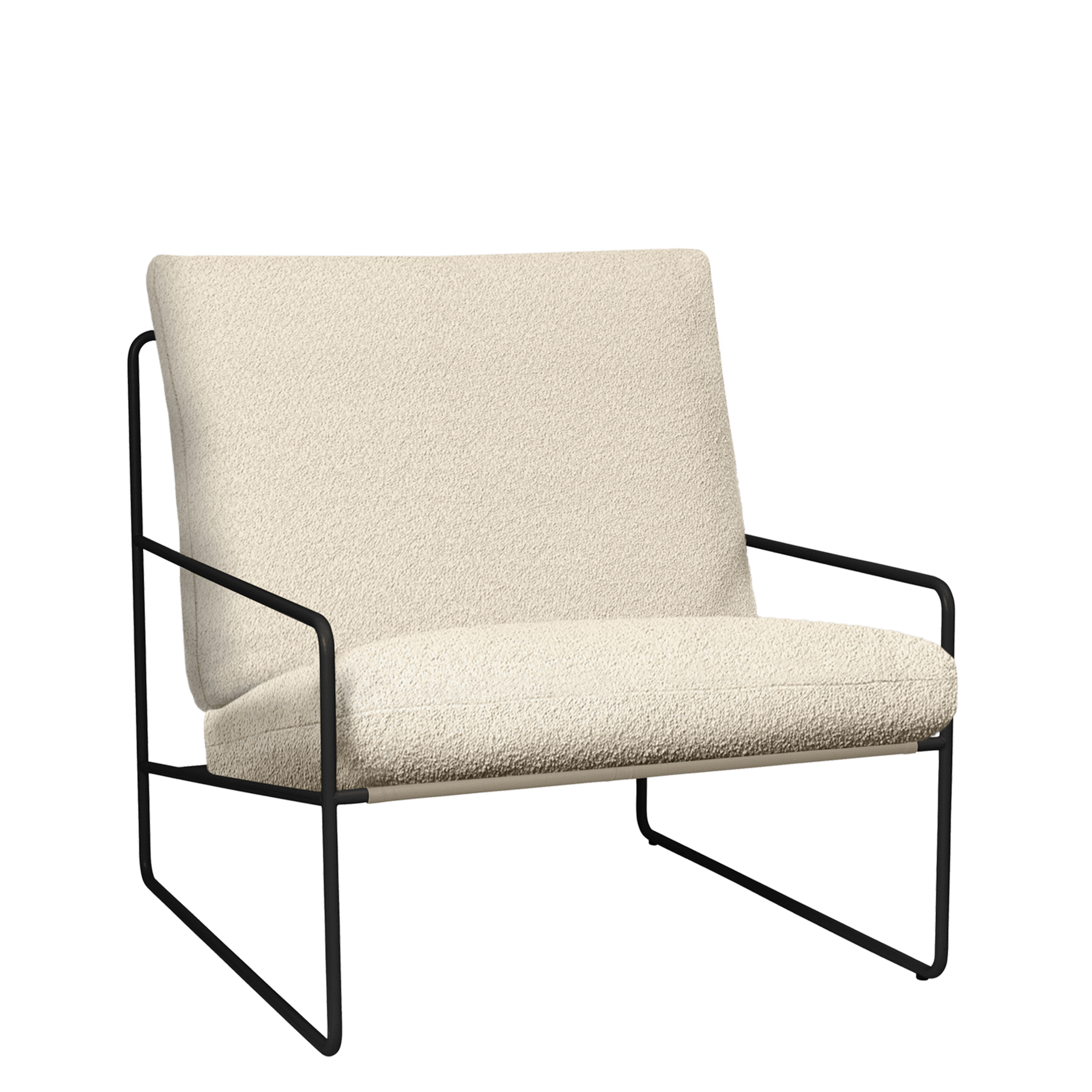 Ferm Living Outdoor Off-White Boucle Desert Outdoor Chair