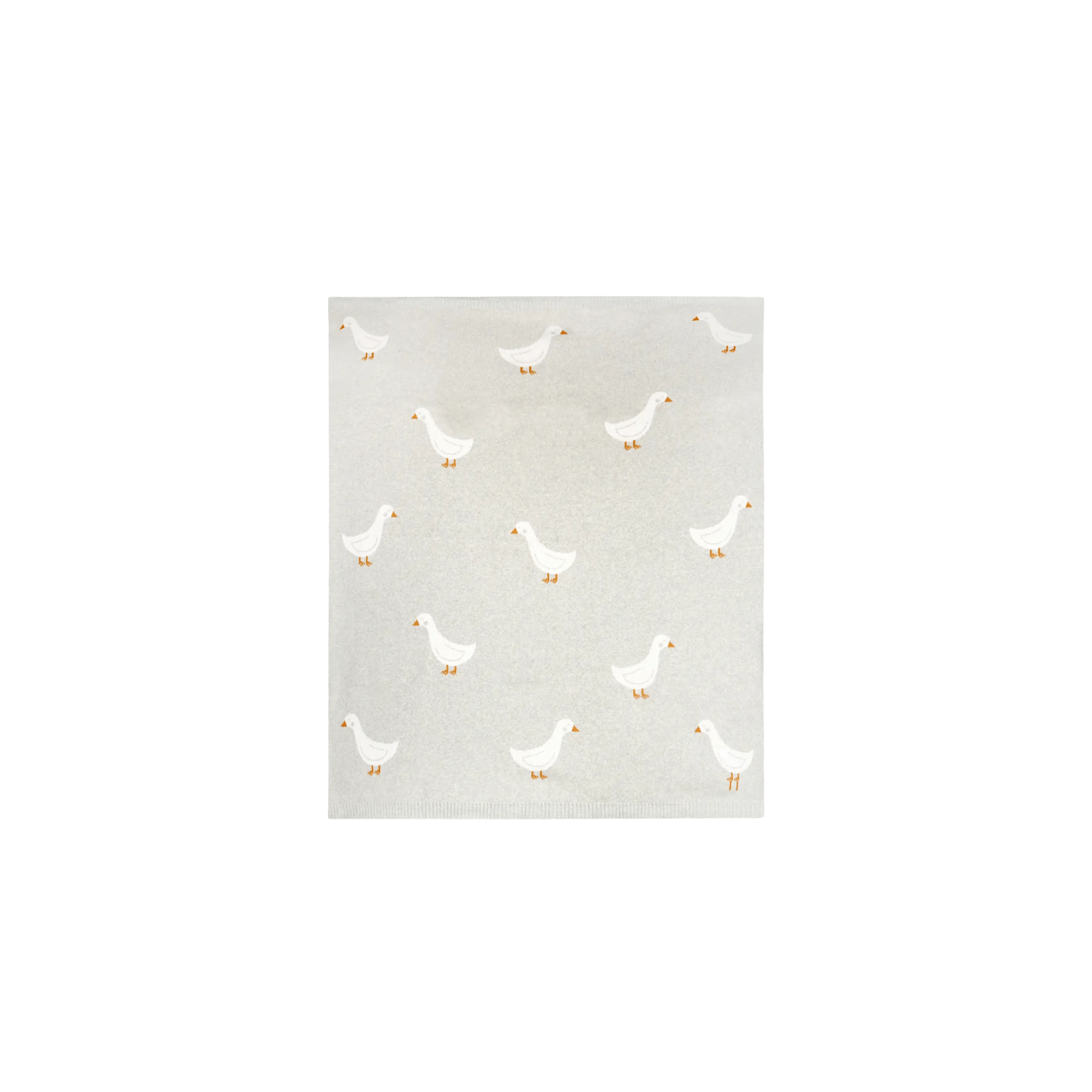 Viverano Organics SHOP Duck Jacquard Knit Baby Blanket