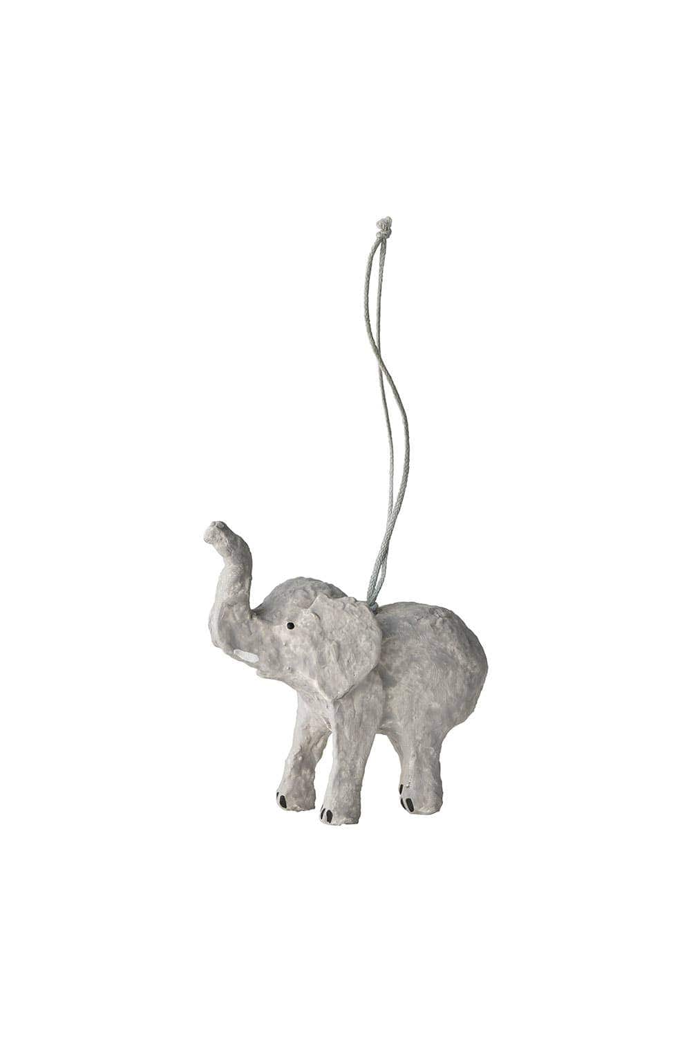 Fog Linen Work SHOP Elephant Paper Mache Ornament