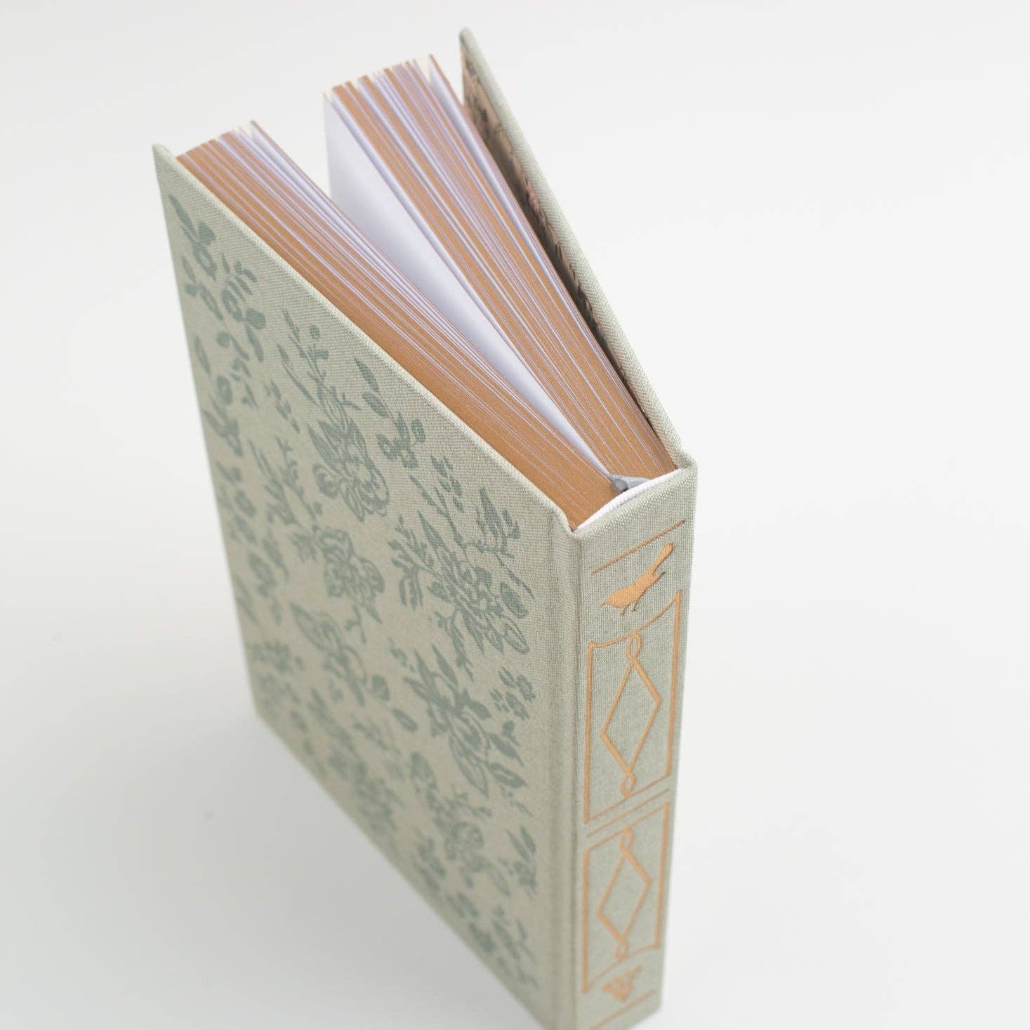 Flowerie SHOP Embossed Green Floral Sketchbook