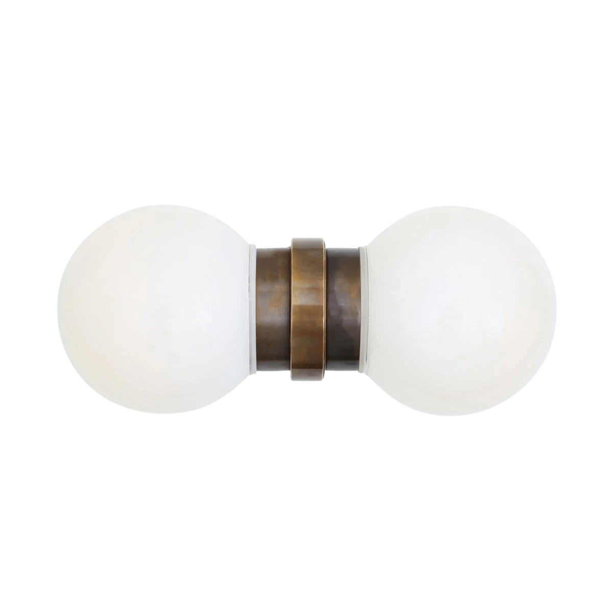 Mullan Lighting Lighting Eske Modern Double Glass Globe Wall Light