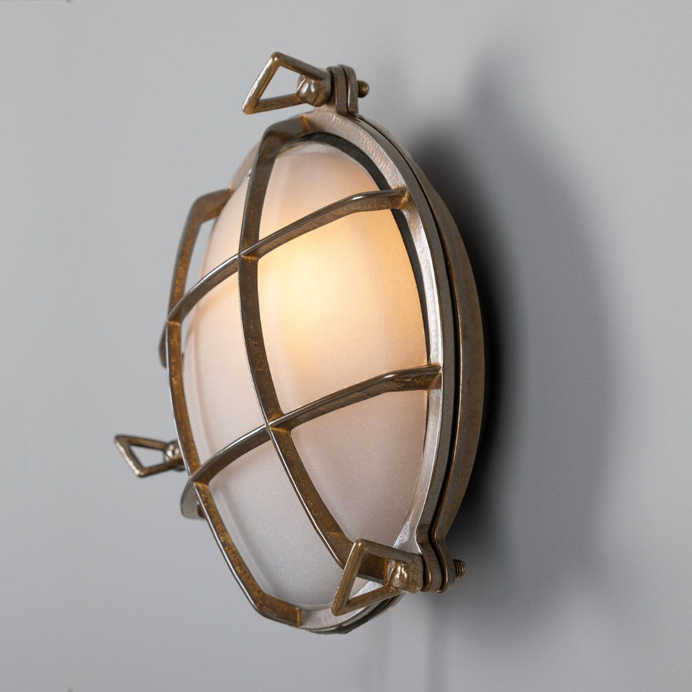 Mullan Lighting Lighting Evander Marine Outdoor Round Bulkhead Wall Sconce