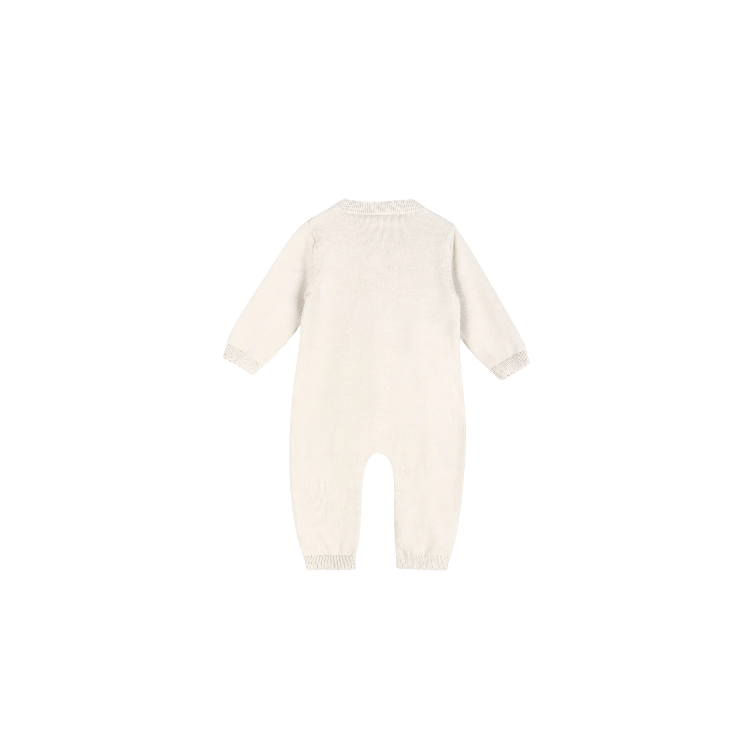 Viverano Organics SHOP Evie Bow Pointelle Baby Jumpsuit