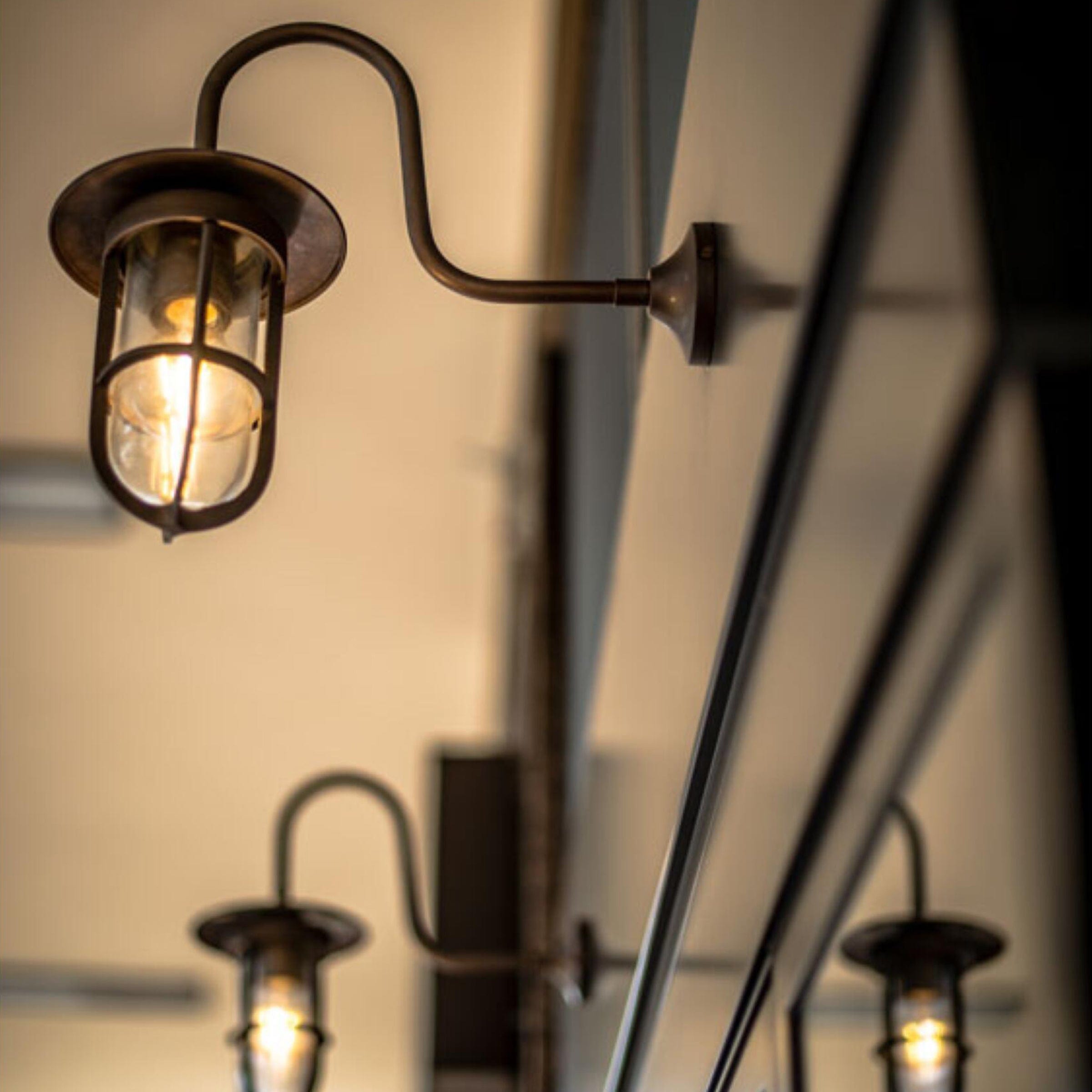 Mullan Lighting Lighting Fabo Well Glass Wall Sconce