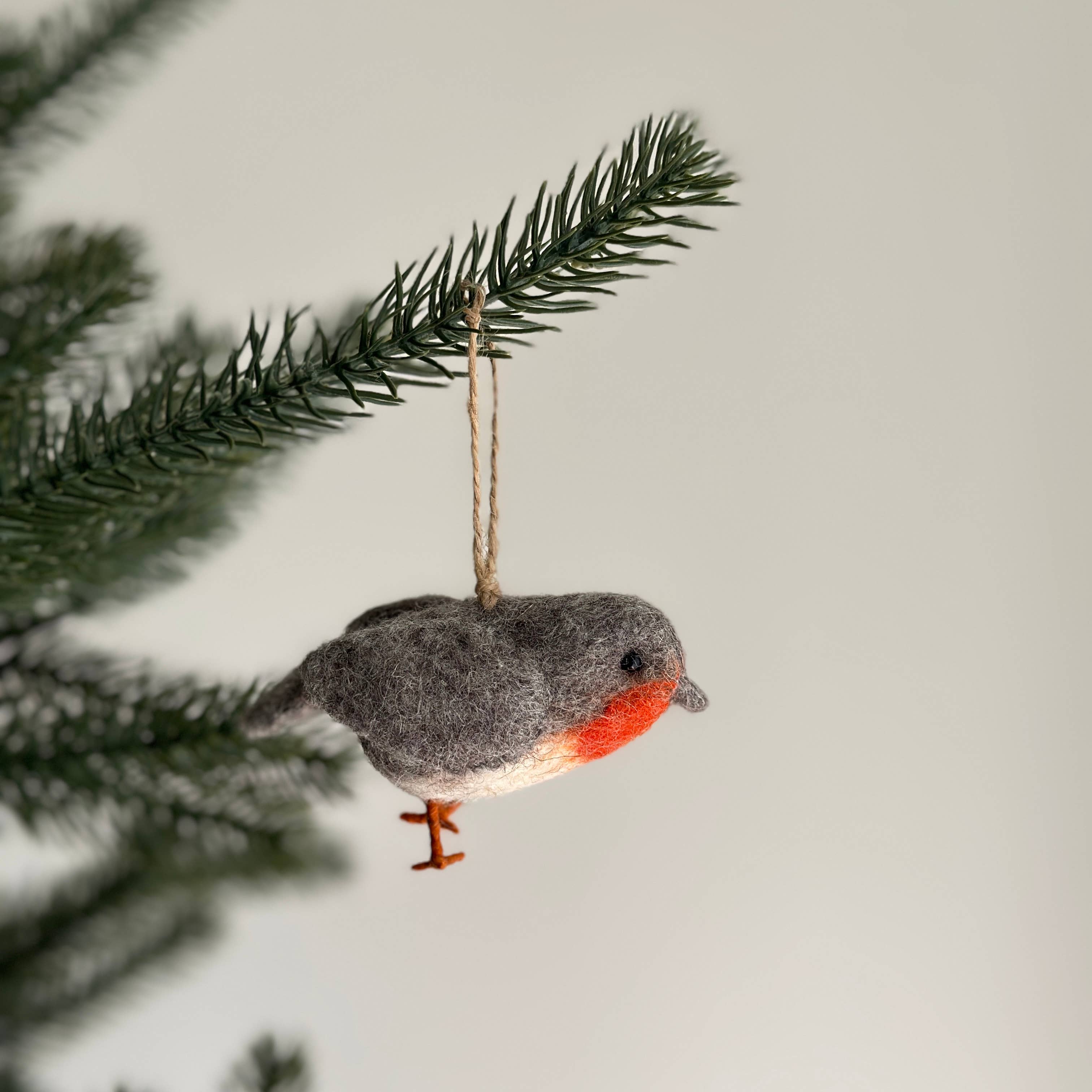 Ganapati Holiday Ornaments Robin Felt Bird Ornaments, Various