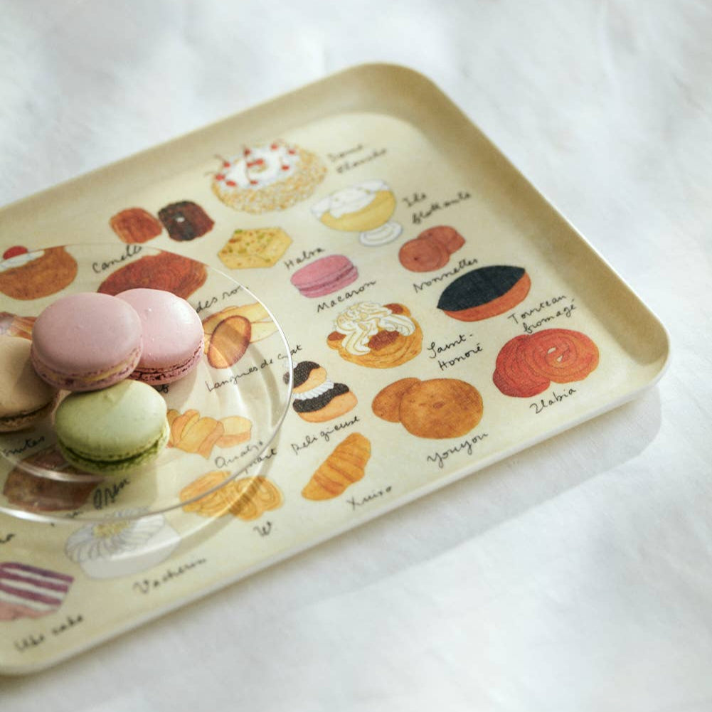 Fog Linen Work Gateau Fog Linen Work - Linen Tray (M) Isabelle Boinot Gateau