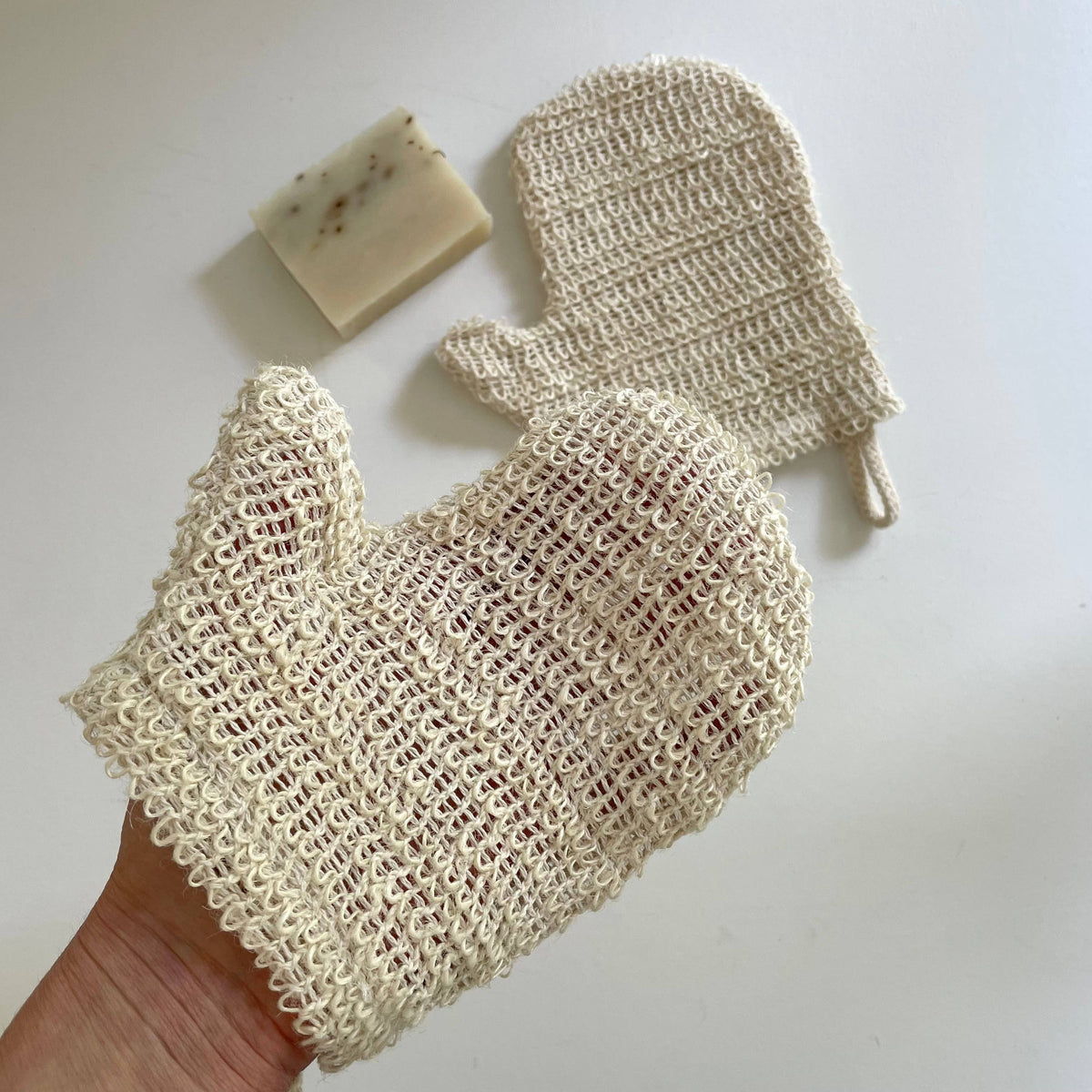 Natural Sisal Exfoliating Bath Glove Asher + Rye