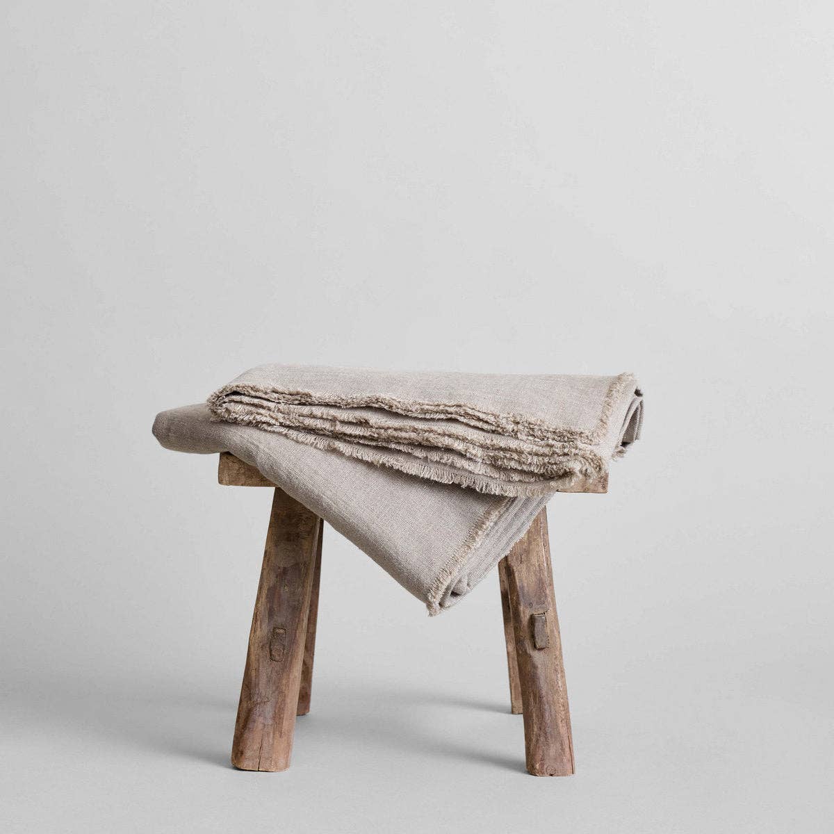 Bloomist SHOP 55" x 150" Fringed Linen Tablecloth