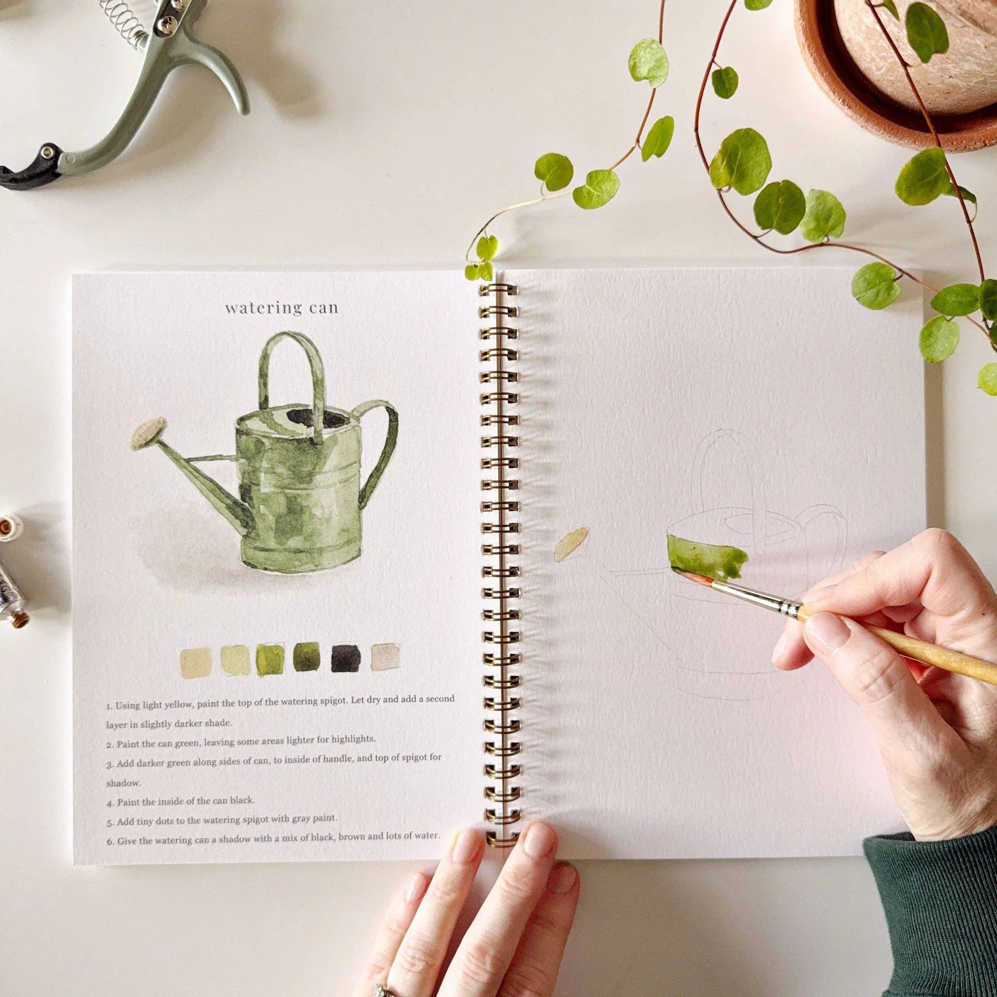emily lex studio Garden watercolor workbook