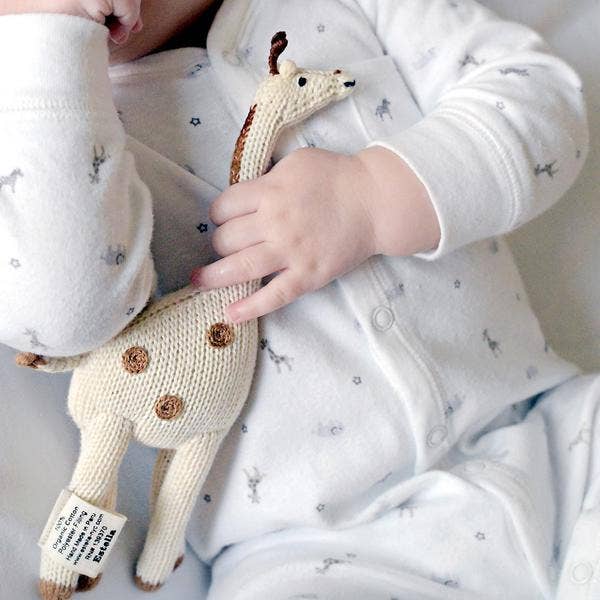 Estella SHOP Giraffe Knitted Rattle