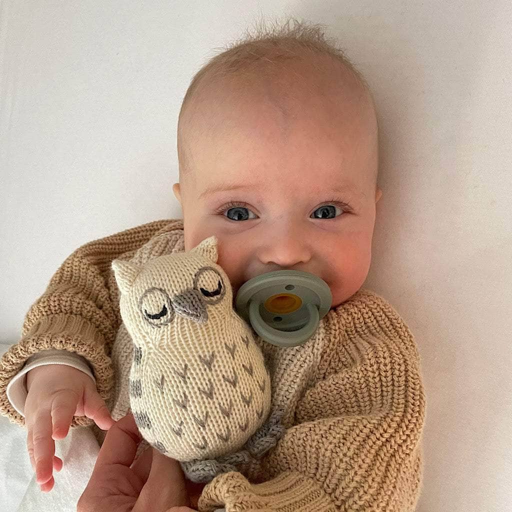 Estella SHOP Hand-Knit Owl Rattle