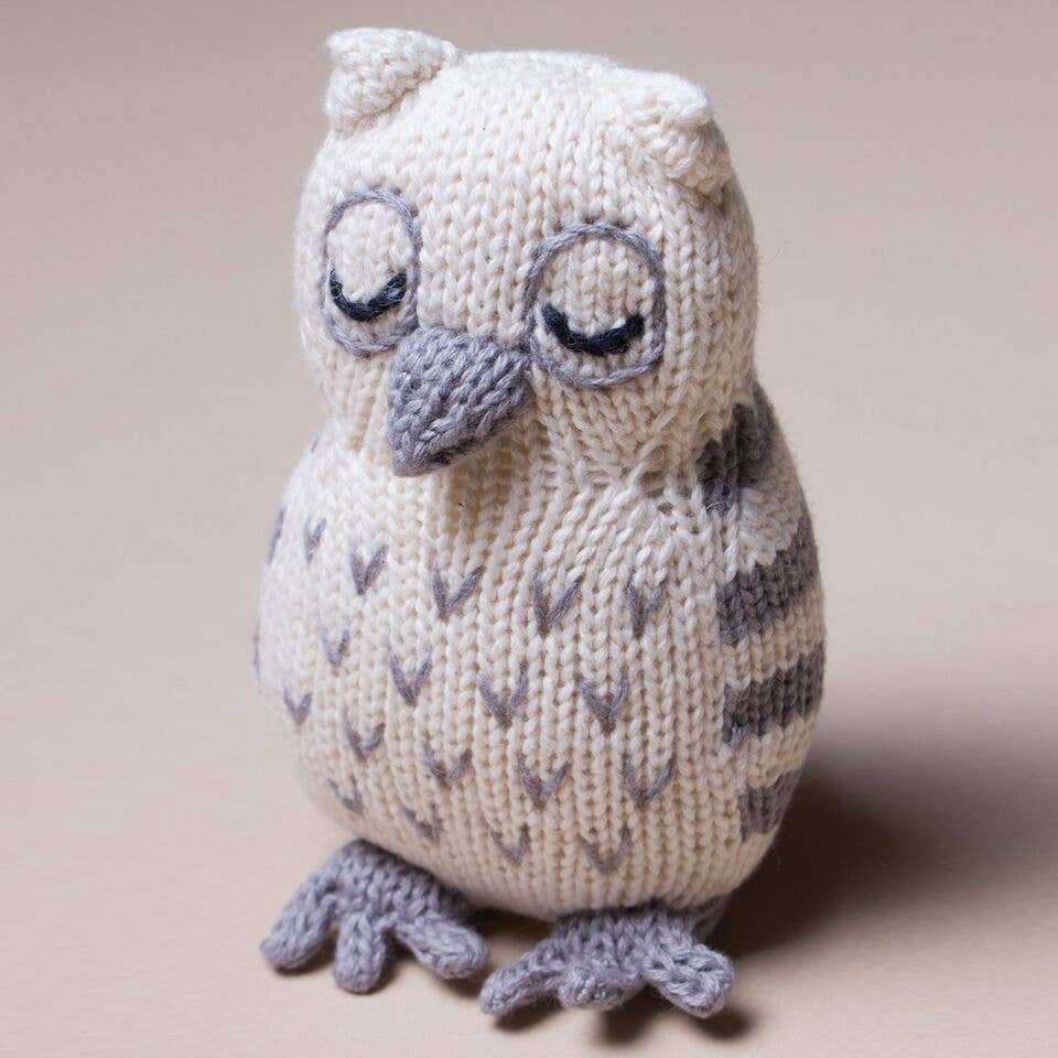 Estella SHOP Hand-Knit Owl Rattle