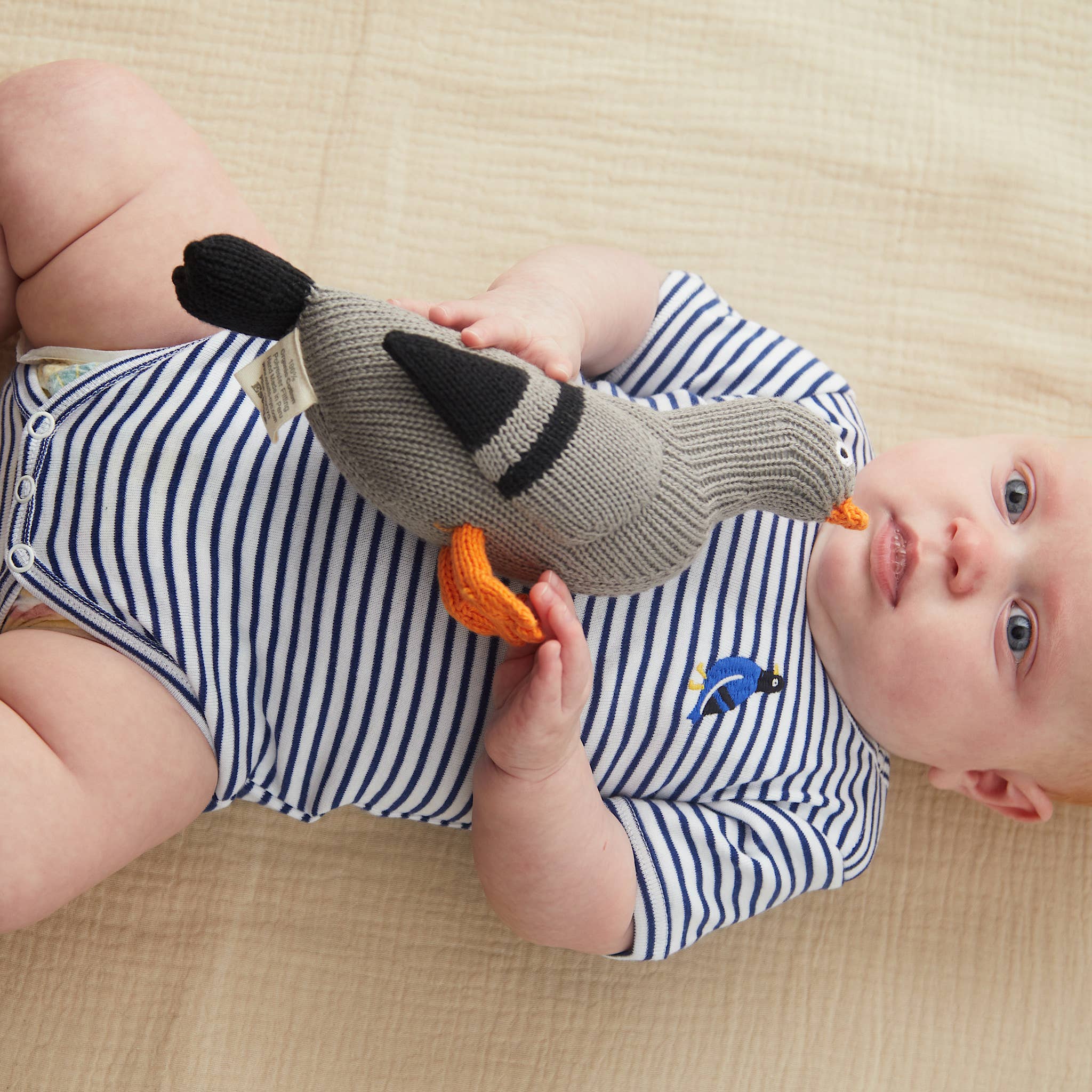 Estella SHOP Hand-Knit Pigeon Rattle