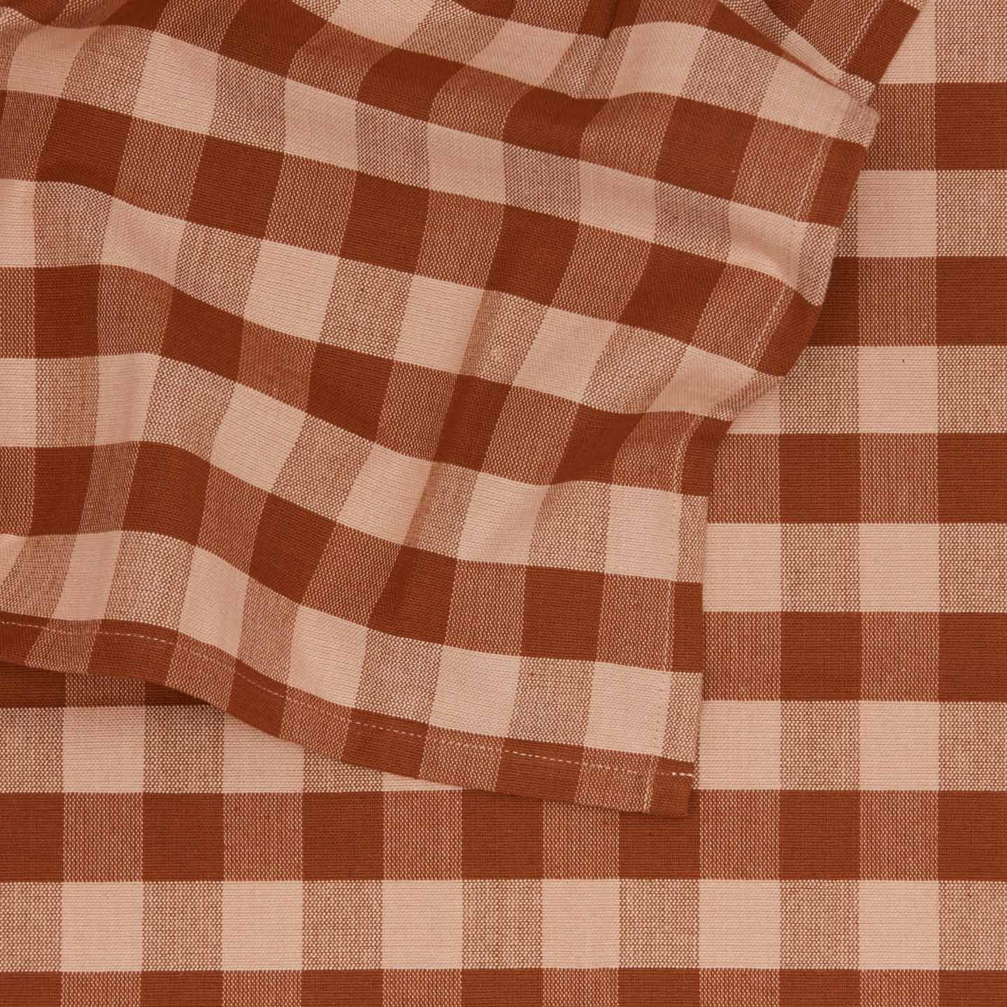 Hawkins New York BLUSH/TERRACOTTA Hawkins New York - ESSENTIAL GINGHAM TABLECLOTH