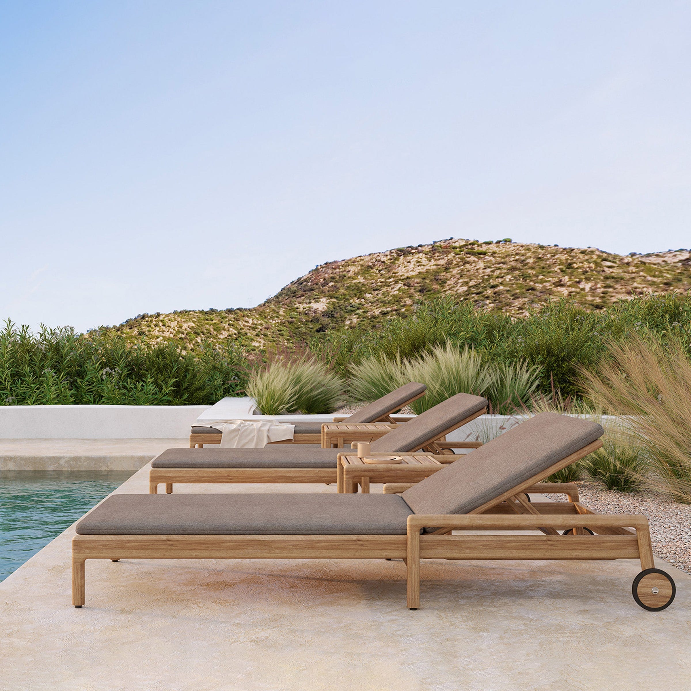 Ethnicraft Furniture Jack Outdoor Adjustable Lounger
