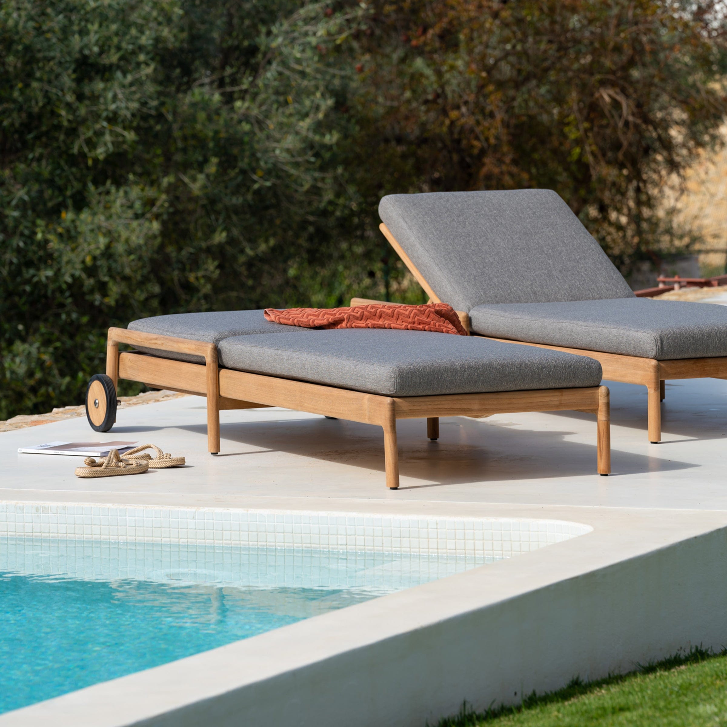 Ethnicraft Furniture Jack Outdoor Adjustable Lounger