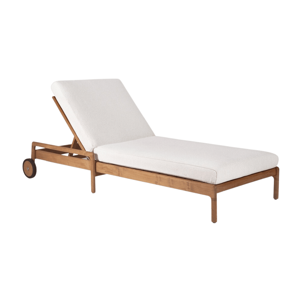 Ethnicraft Furniture Off White / Thick Jack Outdoor Adjustable Lounger
