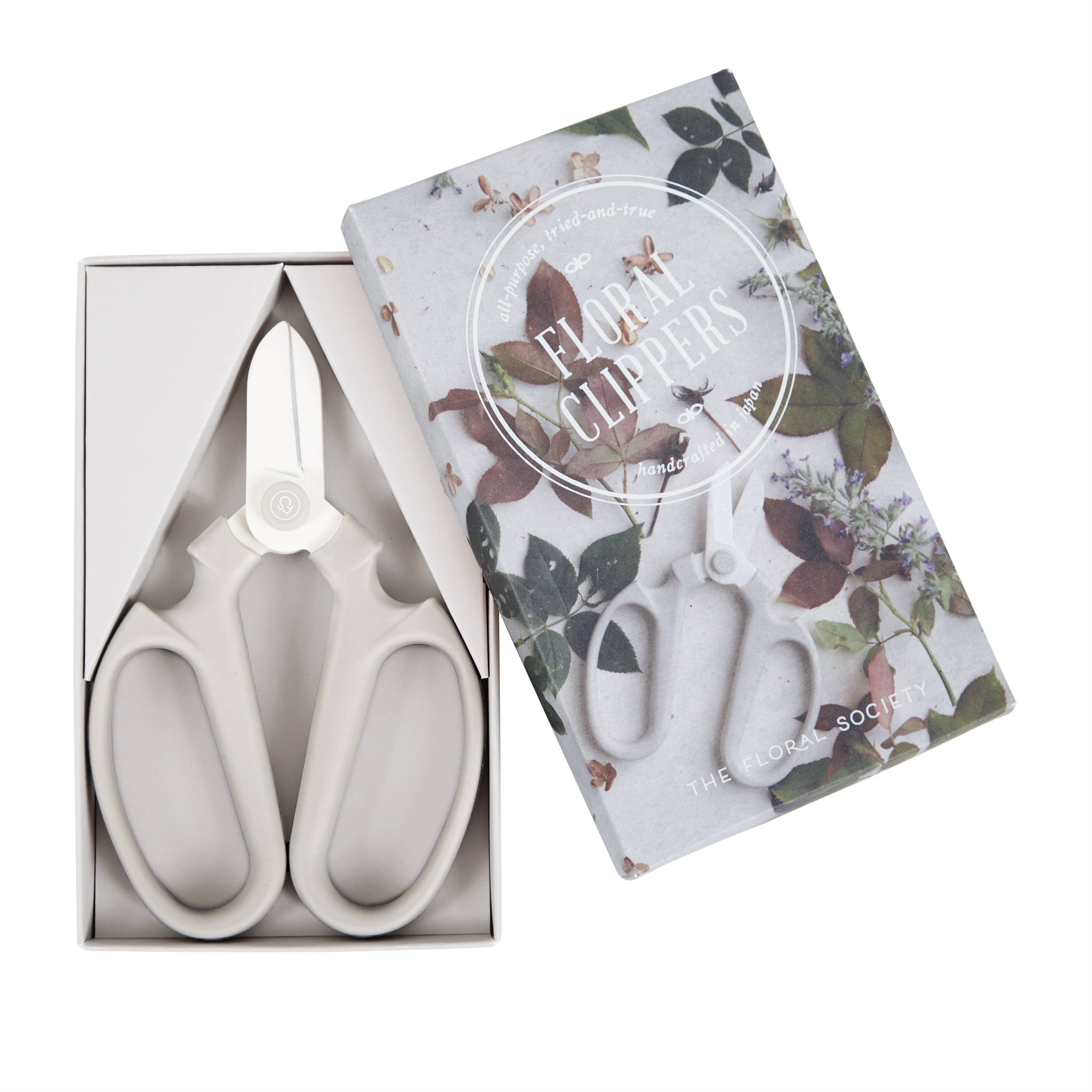 The Floral Society Gardening Tools Japanese Floral Clippers, Various Colors