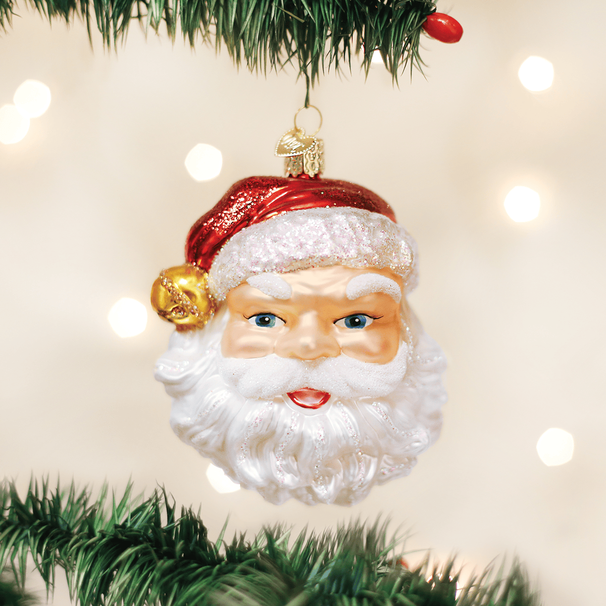 Old World Christmas SHOP Jingle Bell Santa Ornament