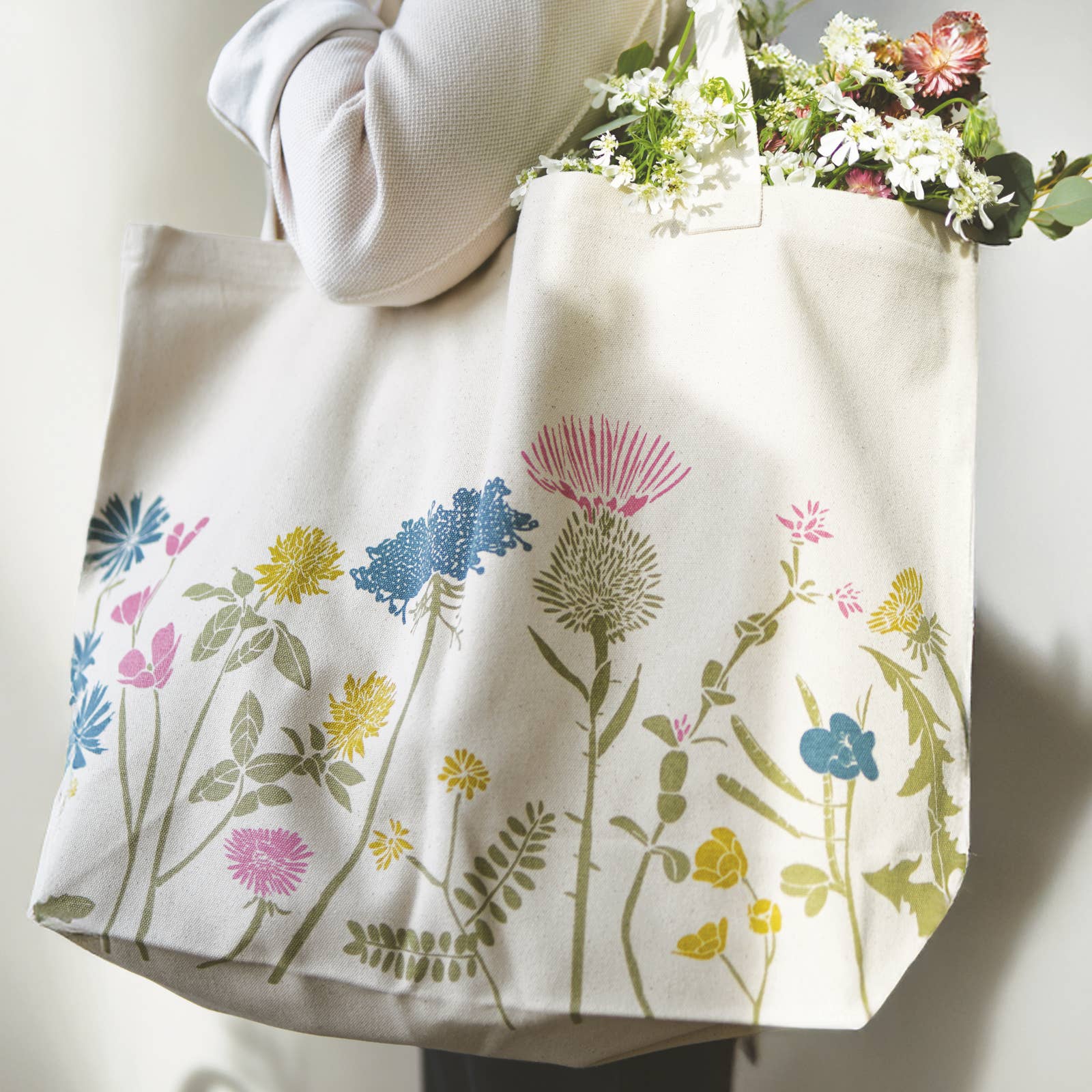 June & December June & December - Wildflower Organic Market Tote Bag