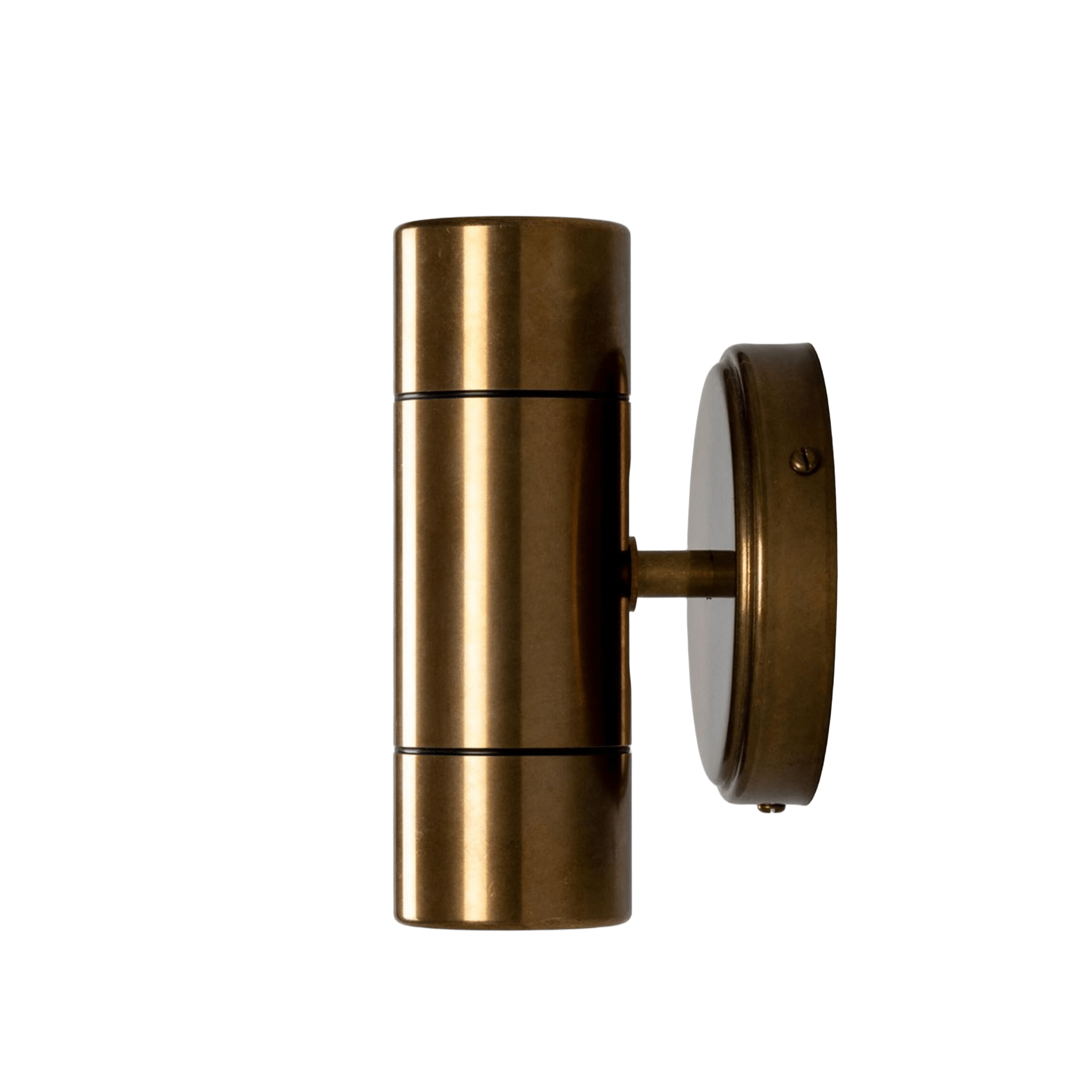 Mullan Lighting Lighting Lana Up / Down Brass Outdoor Wall Sconce