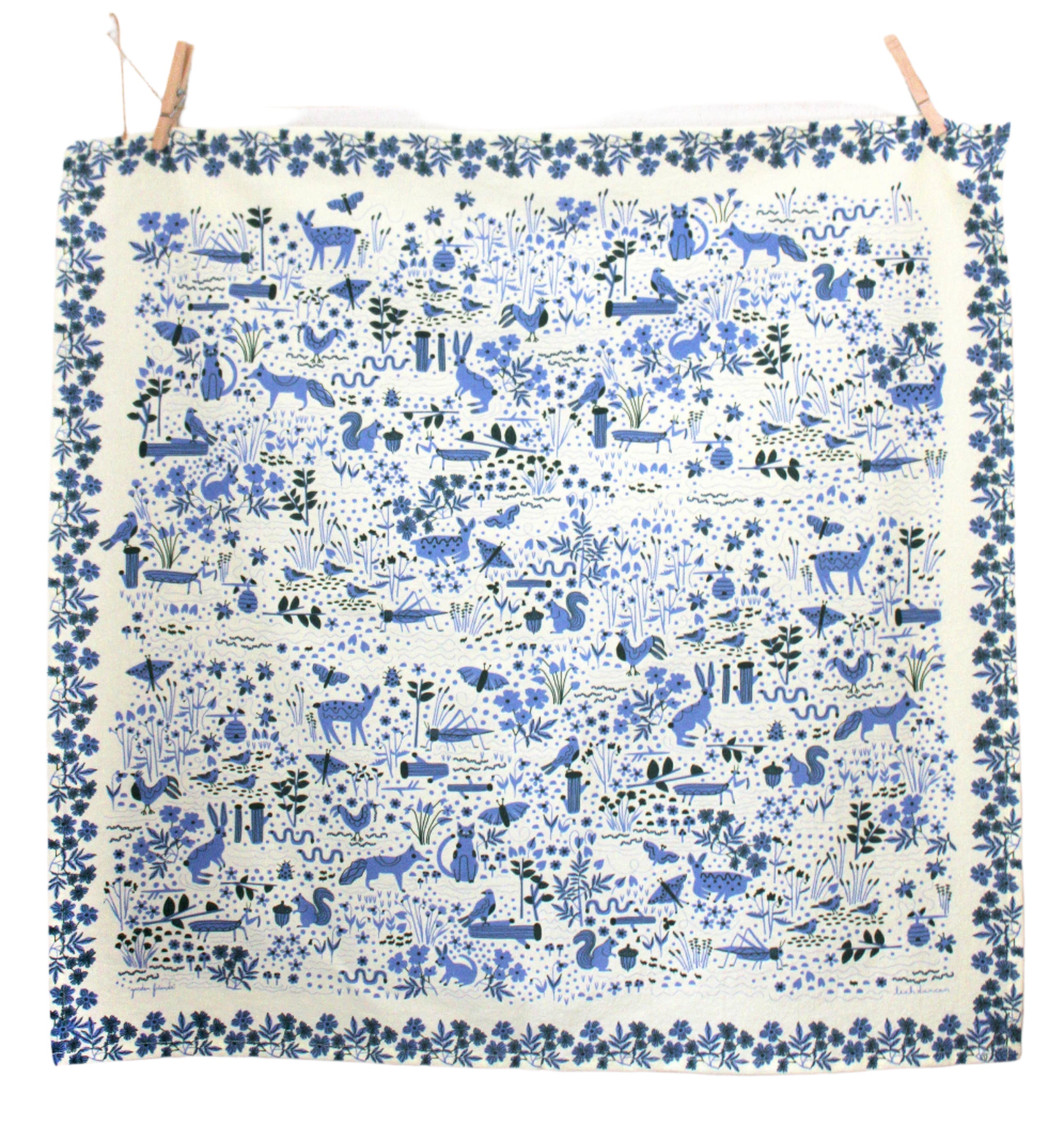 Leah Duncan Leah Duncan - Garden Friends Art Tea Towel