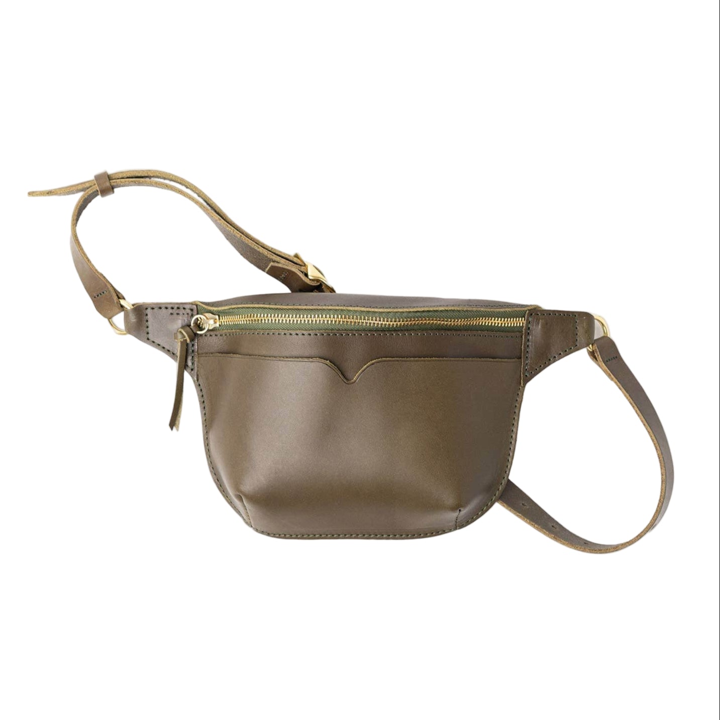 WP Standard Bag Olive Leather Sling Bag
