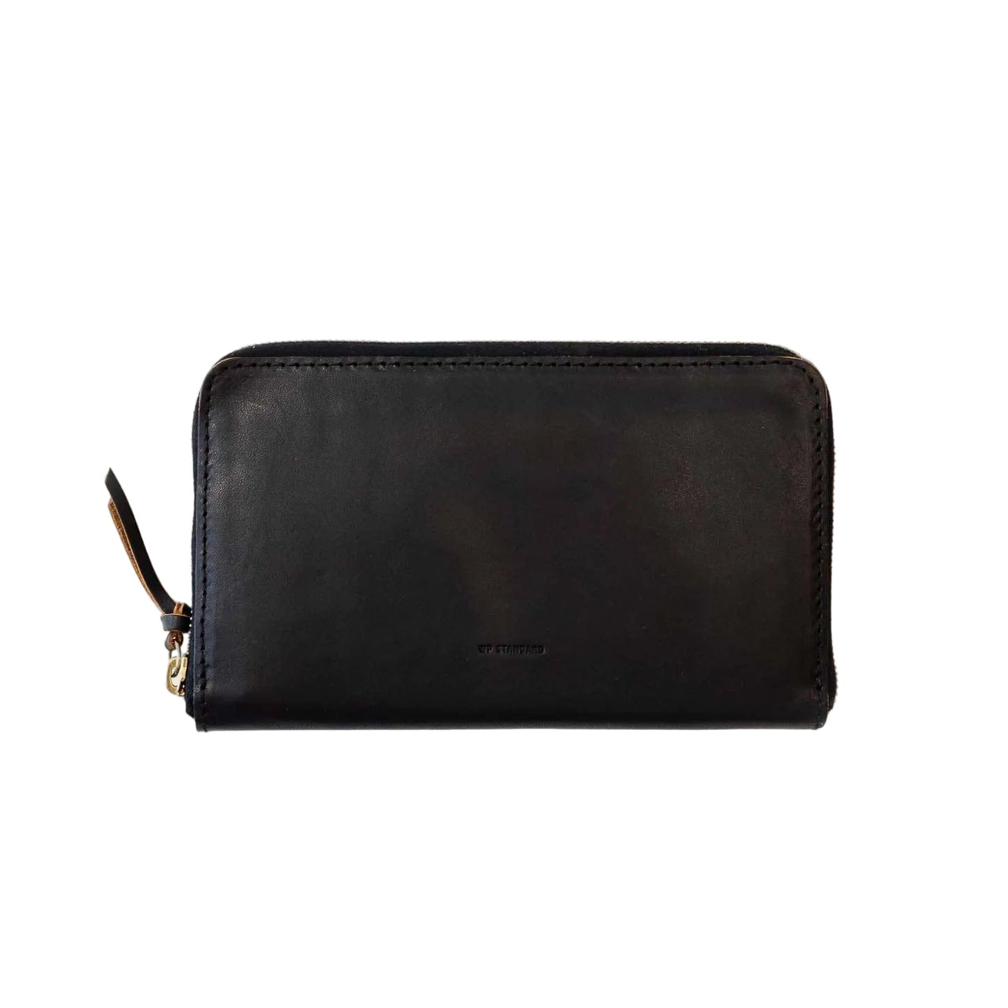 WP Standard Wallets & Money Clips Black Leather Zip-Around Wallet