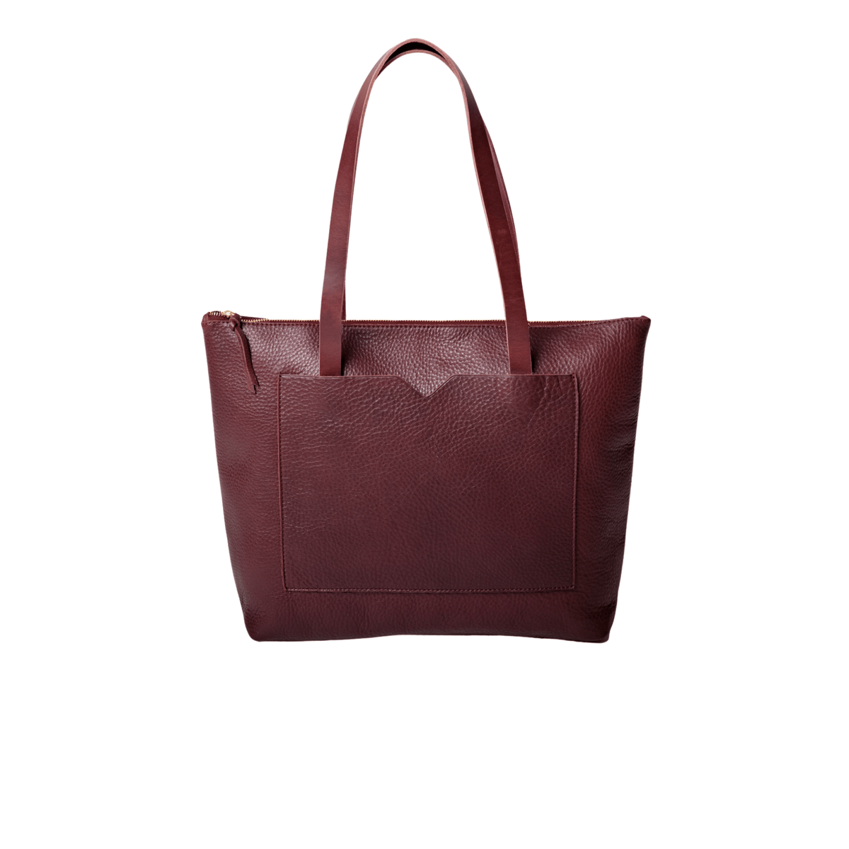 WP Standard SHOP Leather Zippered Tote