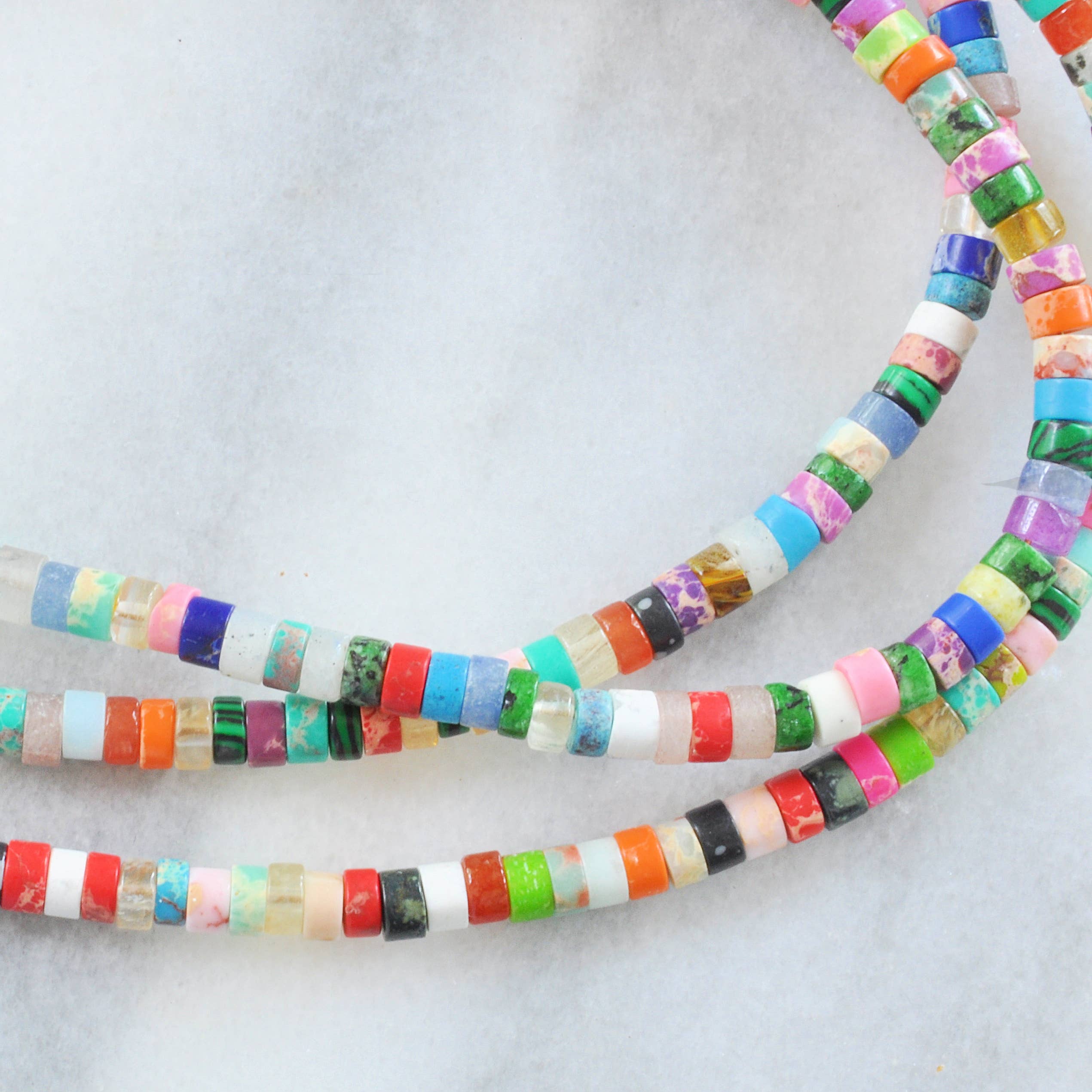 Libby & Smee Libby & Smee - ON THE ROCKS Gemstone Beaded Choker Necklace