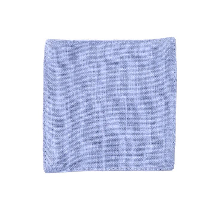 Fog Linen Work Coasters Blue Azur Linen Coasters, Various Colorways