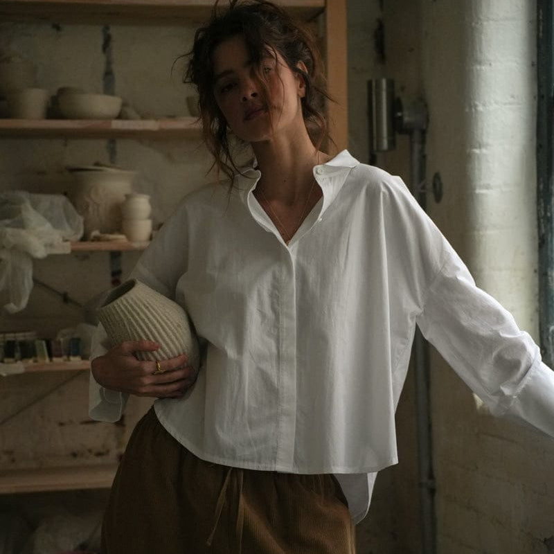 Beaumont Organic SHOP Luna Poplin and Jersey Shirt