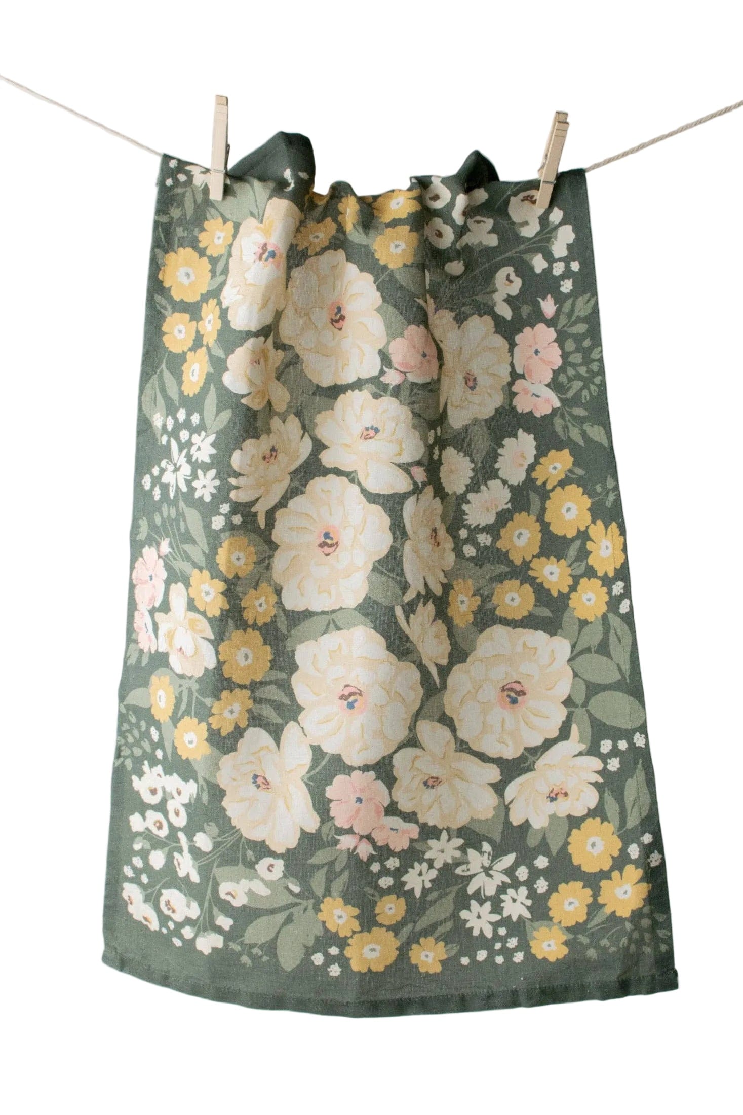 Flowerie Kitchen & Dining Lush Meadow Tea Towel
