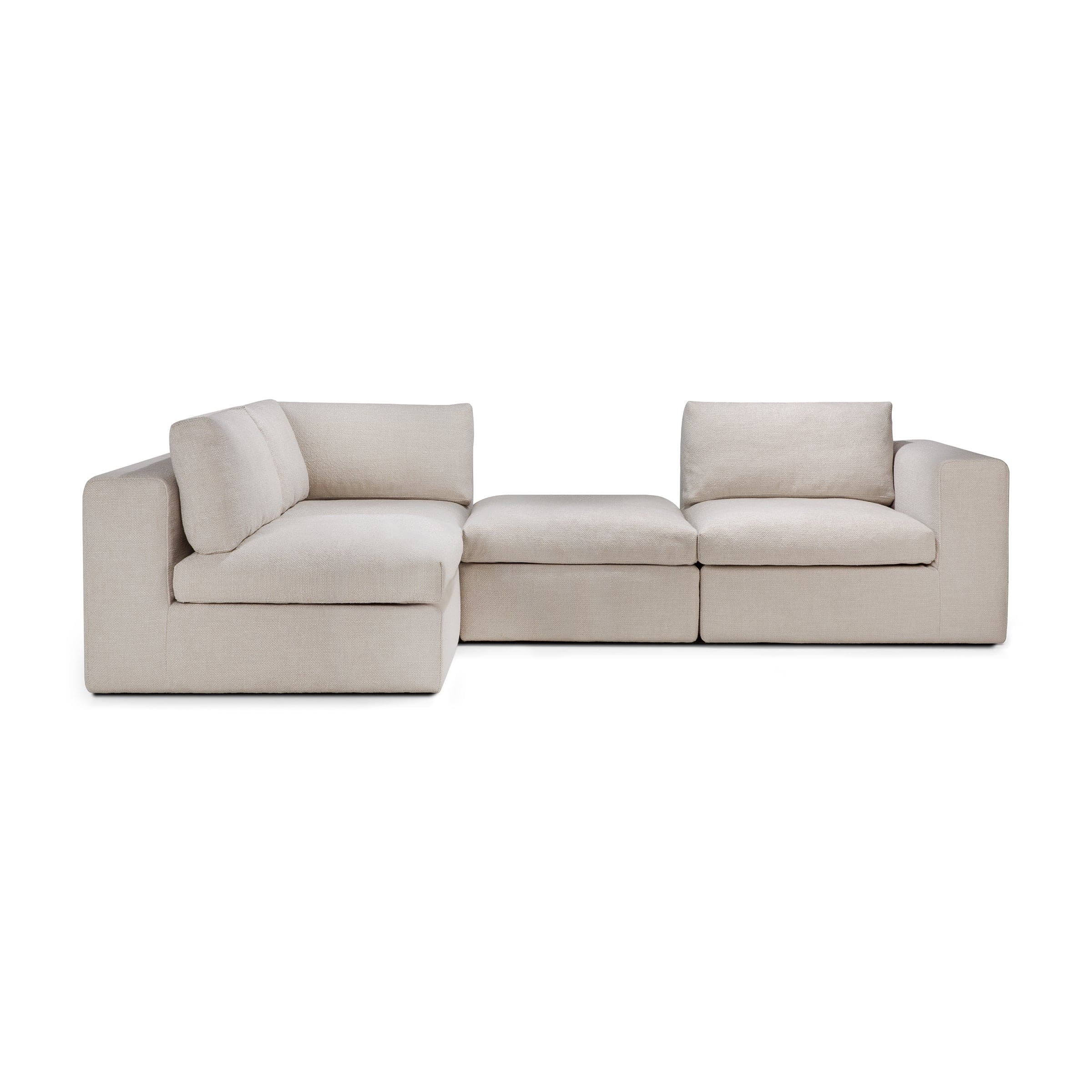 Ethnicraft Furniture Mellow Modular Sofa, End Seater
