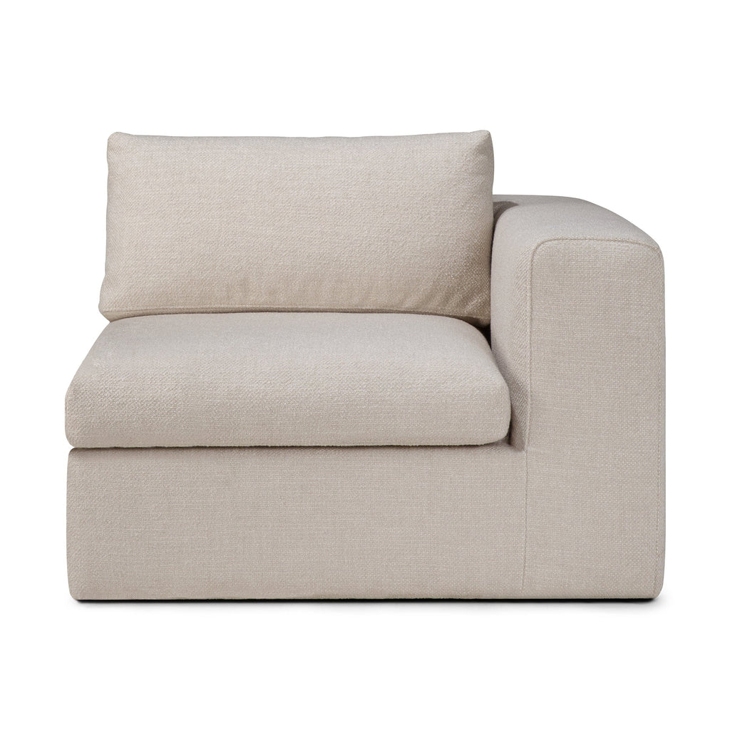 Ethnicraft Furniture Ivory Mellow Modular Sofa, End Seater